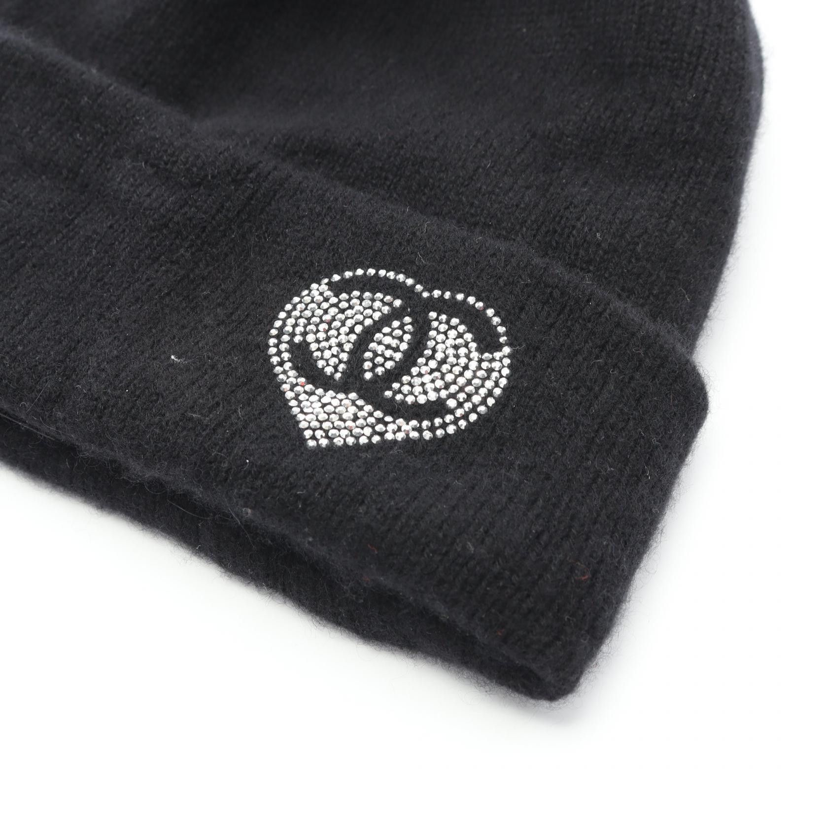 Chanel Chanel Chanel Camellia Logo Cashmere Knit Cap Textile Hats DUTY FREE for USA Size ONE SIZE - 8 Thumbnail
