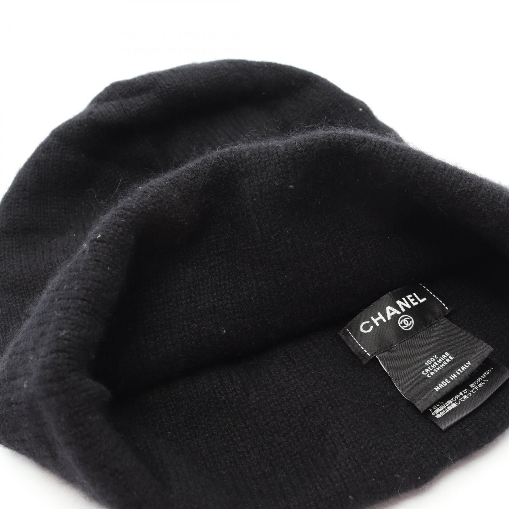 Chanel Chanel Chanel Camellia Logo Cashmere Knit Cap Textile Hats DUTY FREE for USA Size ONE SIZE - 5 Thumbnail