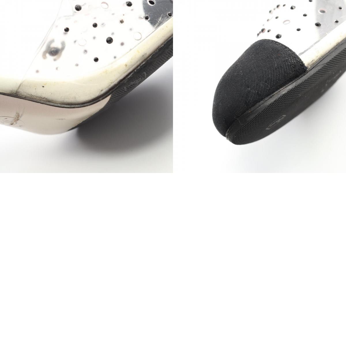 Chanel Chanel Chanel Coco Mark Rhinestone PVC Coated Canvas Sandals Plastic / Synthetic Other DUTY FREE for USA Size ONE SIZE - 10 Thumbnail