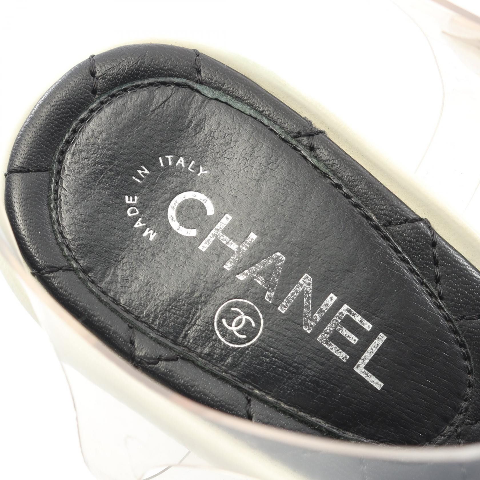 Chanel Chanel Chanel Coco Mark Rhinestone PVC Coated Canvas Sandals Plastic / Synthetic Other DUTY FREE for USA Size ONE SIZE - 5 Thumbnail