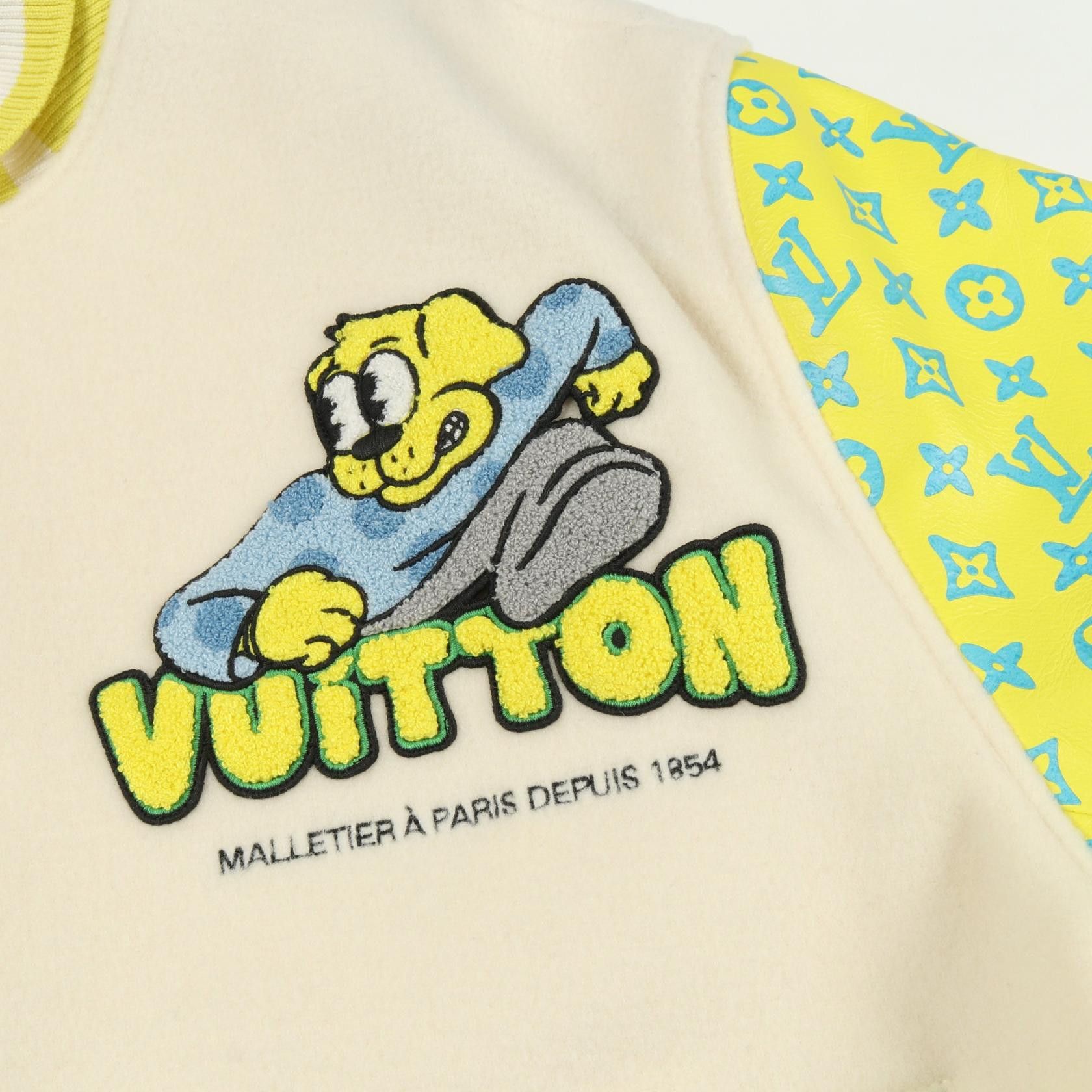 Louis Vuitton Louis Vuitton Louis Vuitton Monogram Playground Varsity Wool Jacket Textile Outerwear DUTY FREE for USA Size ONE SIZE - 9 Thumbnail