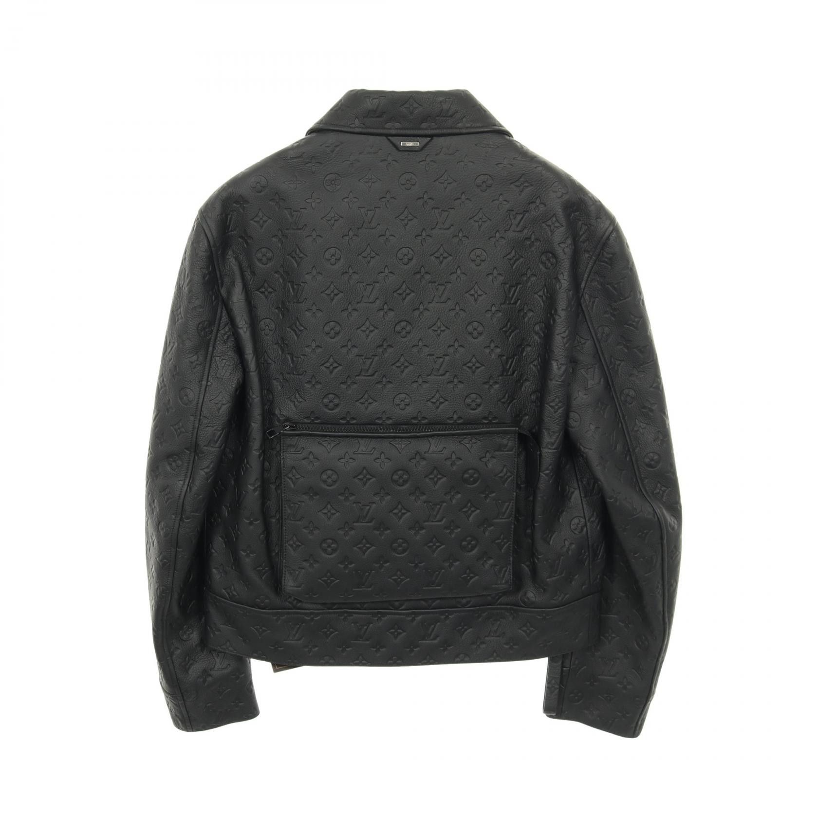 Louis Vuitton Louis Vuitton Louis Vuitton Monogram Embossed Leather Jacket Leather Outerwear DUTY FREE for USA Size ONE SIZE - 2 Thumbnail