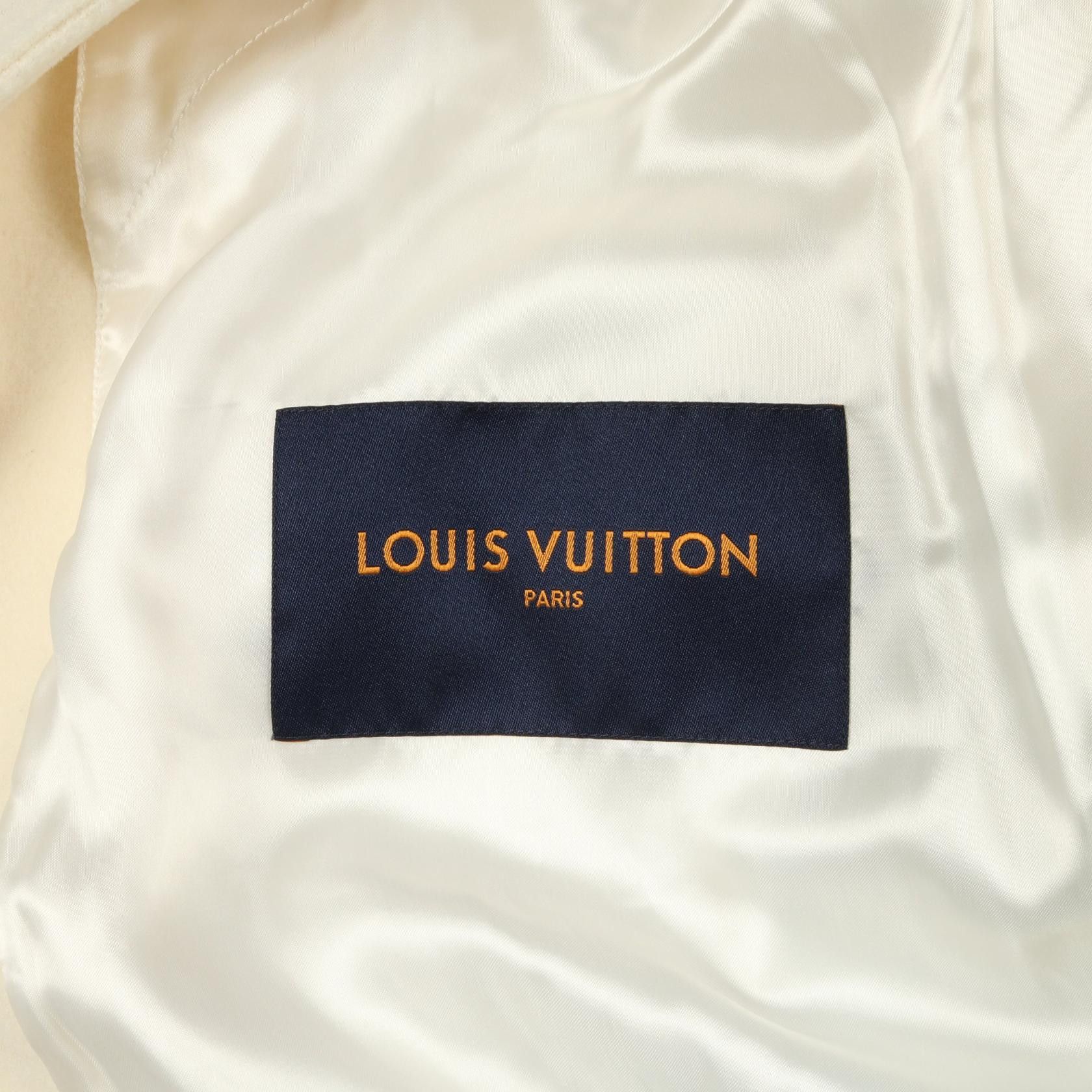Louis Vuitton Louis Vuitton Louis Vuitton Rainbow Playground Varsity Jacket Wool Leather Jacket Leather Outerwear RM231YC8HOL63E DUTY FREE for USA Size ONE SIZE - 3 Thumbnail