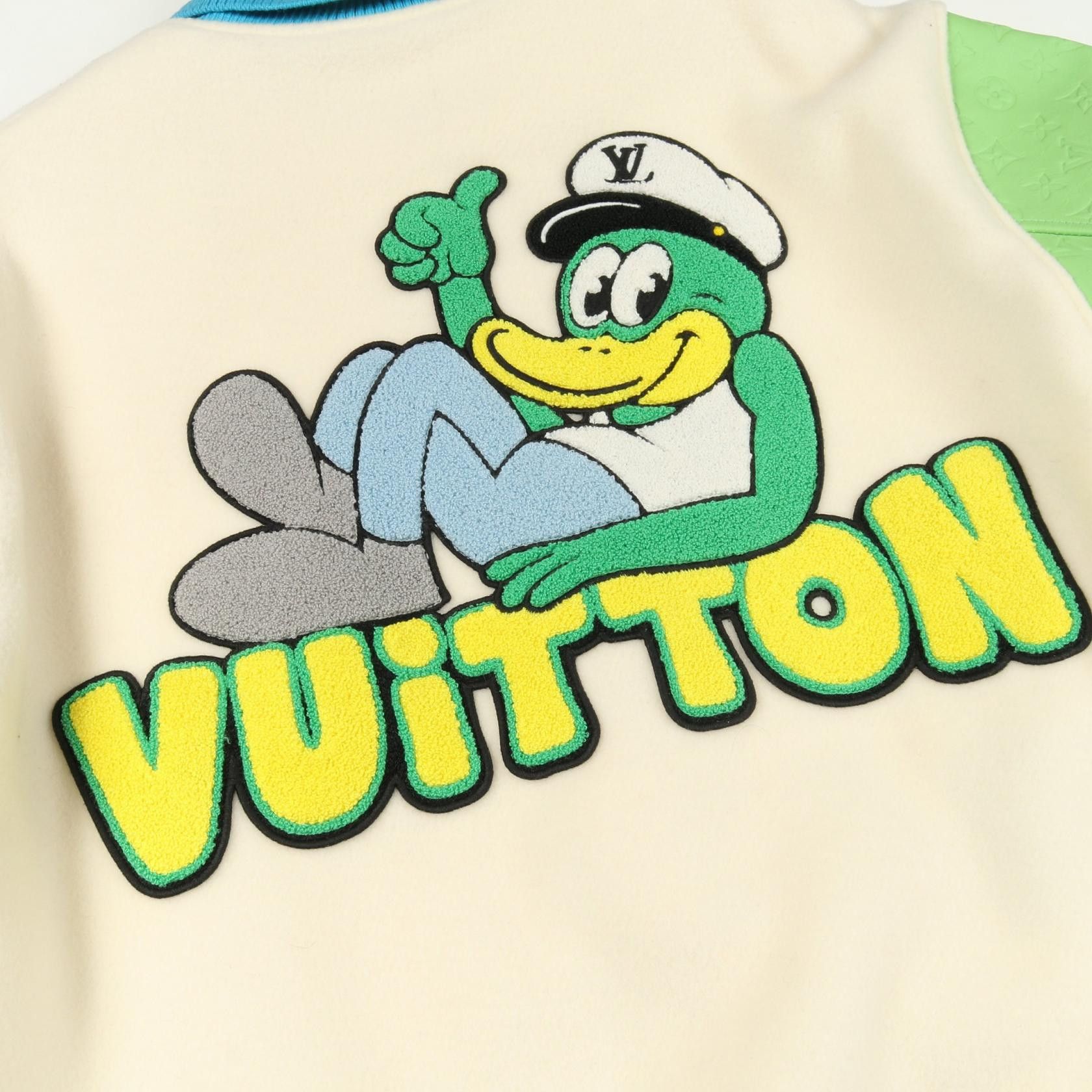 Louis Vuitton Louis Vuitton Louis Vuitton Rainbow Playground Varsity Jacket Wool Leather Jacket Leather Outerwear RM231YC8HOL63E DUTY FREE for USA Size ONE SIZE - 8 Thumbnail