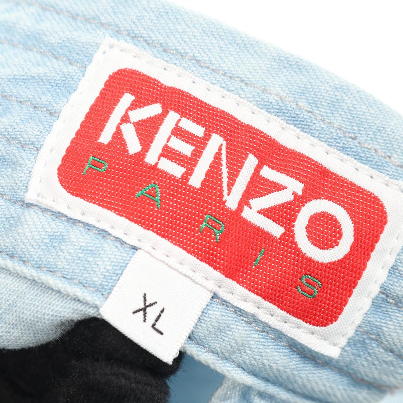 Kenzo Kenzo Kenzo Denim Kimono Cotton Jacket Textile Outerwear DUTY FREE for USA Size ONE SIZE - 3 Thumbnail