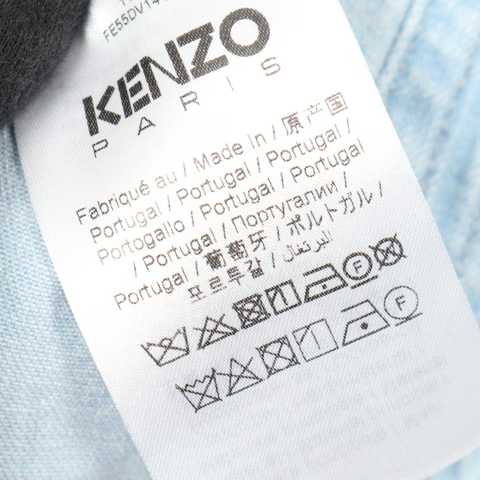 Kenzo Kenzo Kenzo Denim Kimono Cotton Jacket Textile Outerwear DUTY FREE for USA Size ONE SIZE - 5 Thumbnail