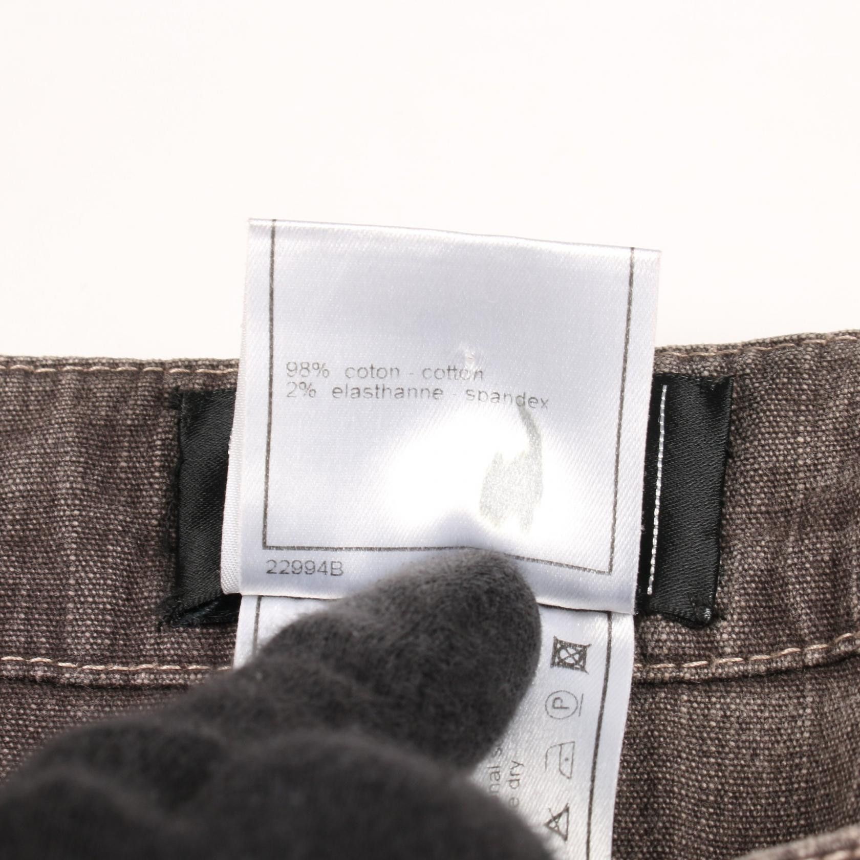 Chanel Chanel Chanel Cotton Denim Pants Textile Bottoms DUTY FREE for USA Size ONE SIZE - 4 Thumbnail