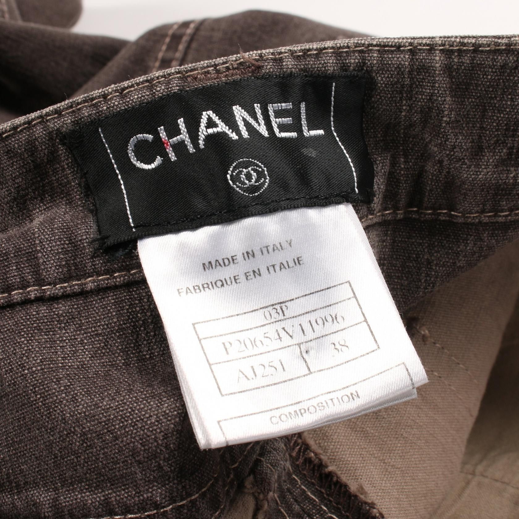 Chanel Chanel Chanel Cotton Denim Pants Textile Bottoms DUTY FREE for USA Size ONE SIZE - 5 Thumbnail