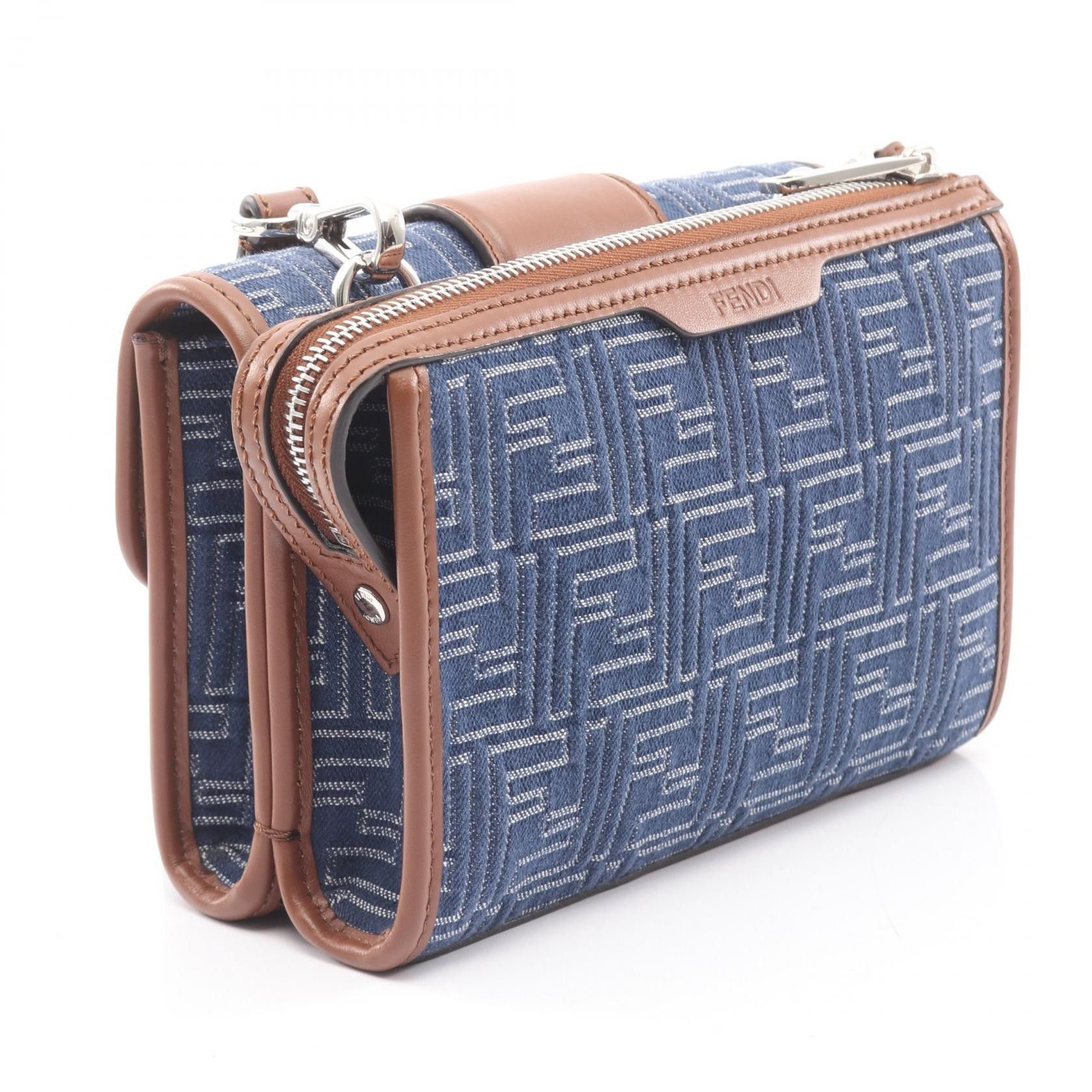 Fendi Fendi Fendi Double Baguette 2way shoulder bag Leather Shoulder Bag 7VA649 DUTY FREE for USA Size ONE SIZE - 2 Thumbnail