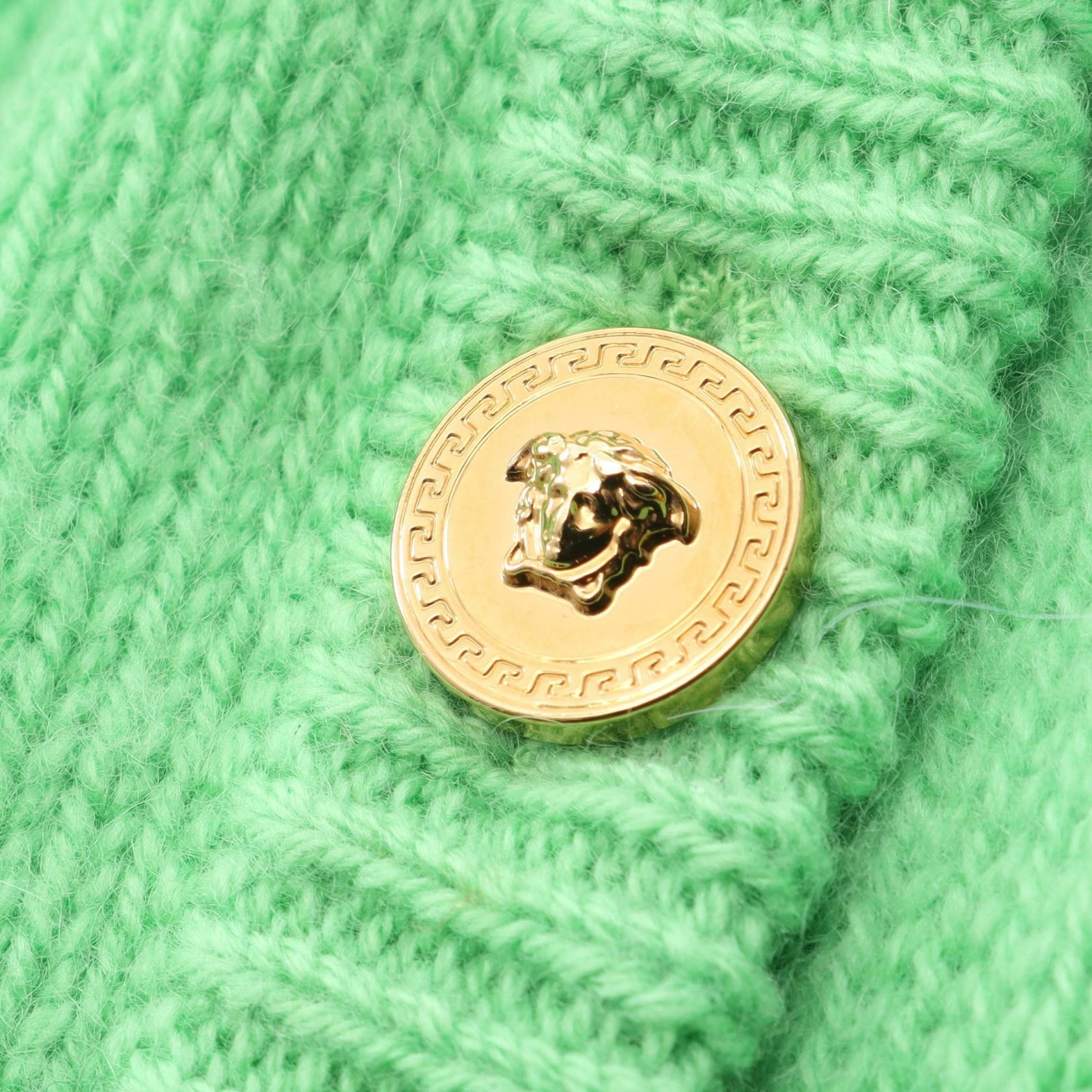 Versace Versace Versace Medusa Button Cashmere Cardigan Textile Tops DUTY FREE for USA Size ONE SIZE - 5 Thumbnail