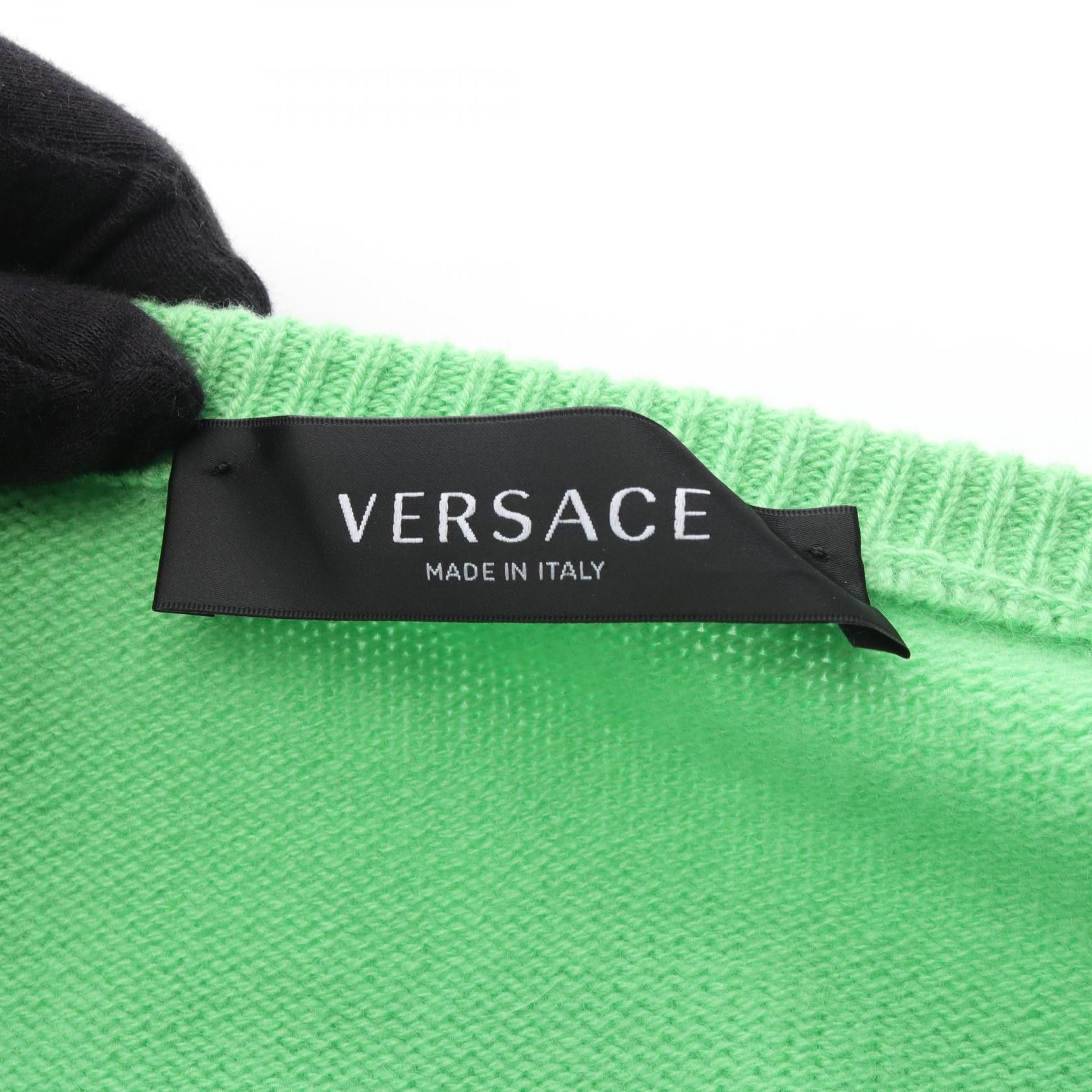 Versace Versace Versace Medusa Button Cashmere Cardigan Textile Tops DUTY FREE for USA Size ONE SIZE - 3 Thumbnail