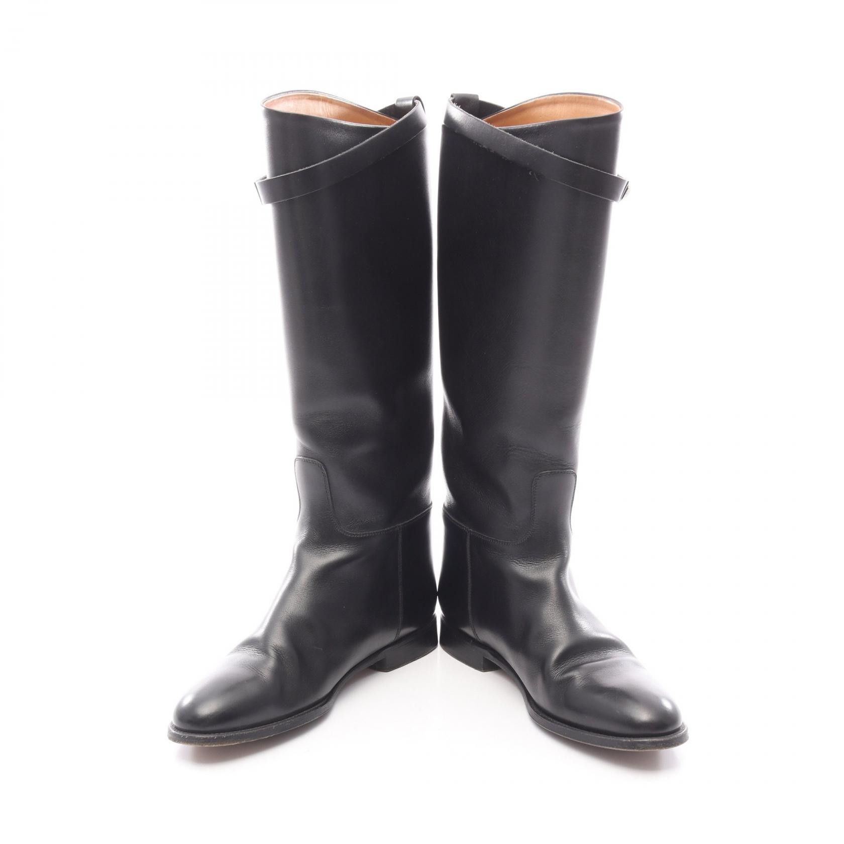 Hermes Hermes Hermes Jumping Kelly Leather Boots Leather Shoes DUTY FREE for USA Size ONE SIZE - 3 Thumbnail