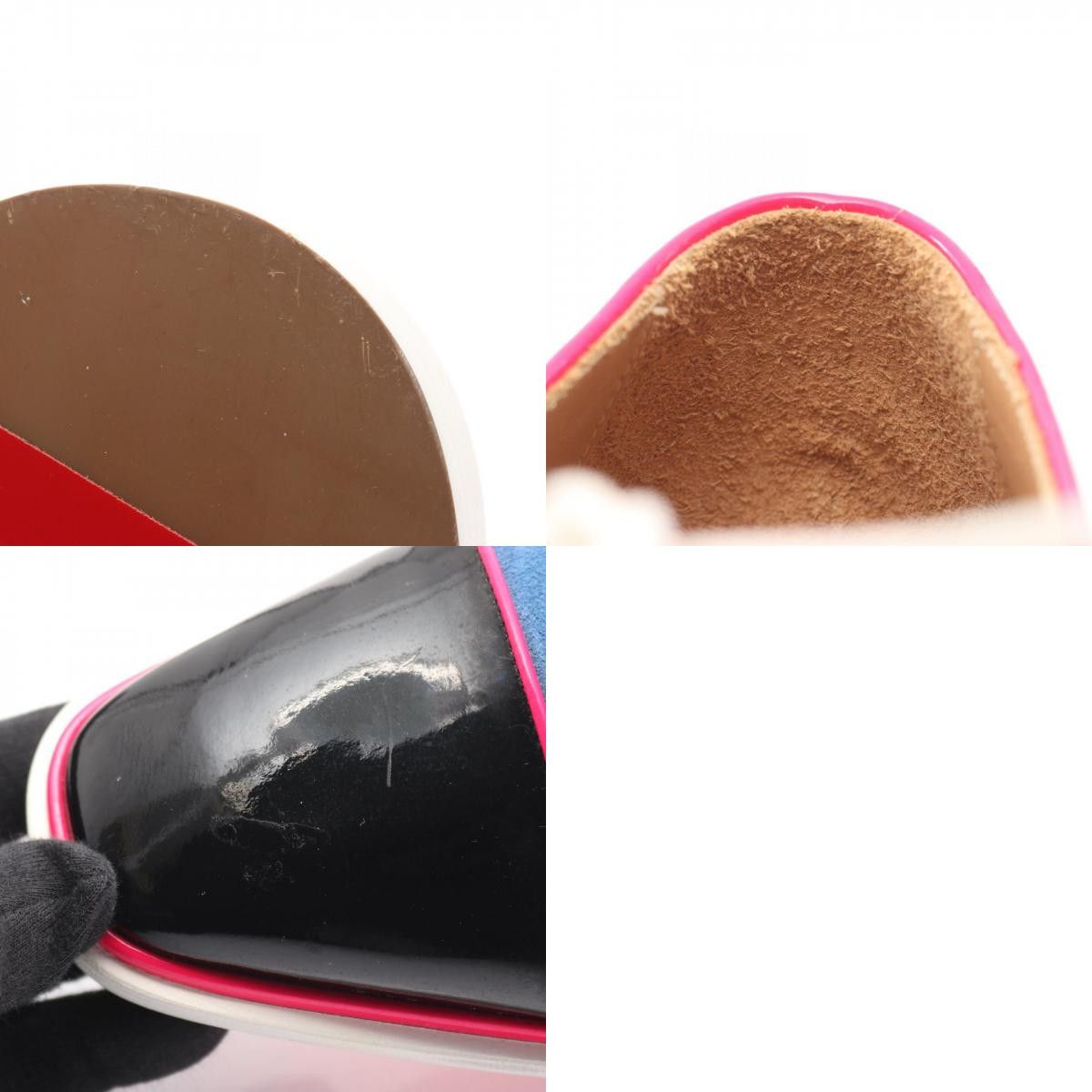 Christian Louboutin Christian Louboutin Christian Louboutin Leather Suede Patent Leather Derby Shoes Leather Shoes DUTY FREE for USA Size ONE SIZE - 10 Thumbnail