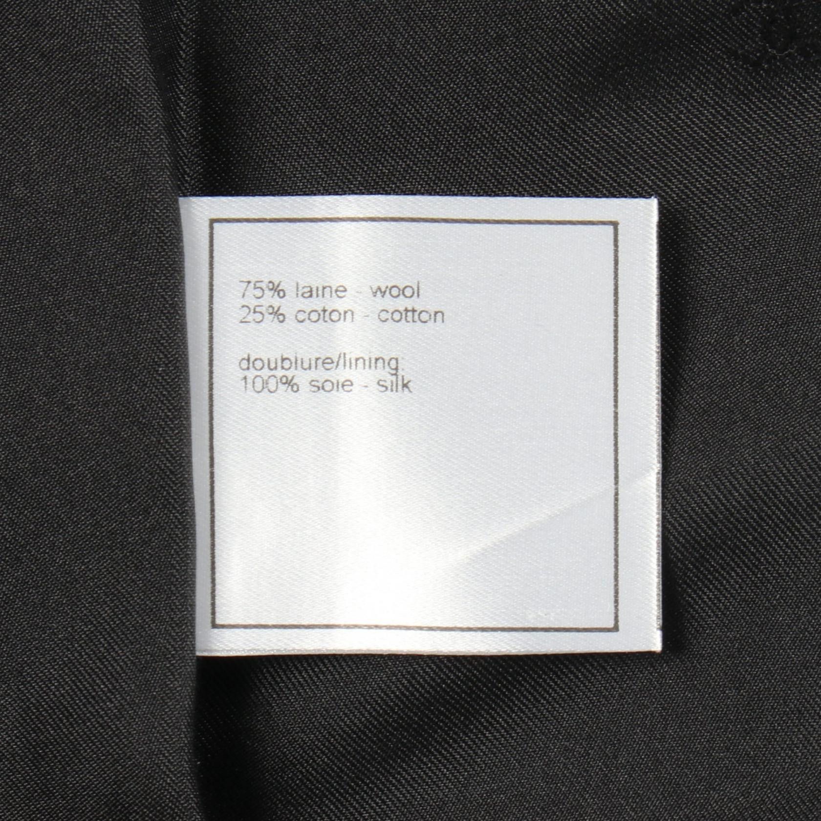 Chanel Chanel Chanel Logo Button Wool Coat Textile Outerwear P10260V06351 DUTY FREE for USA Size ONE SIZE - 4 Thumbnail