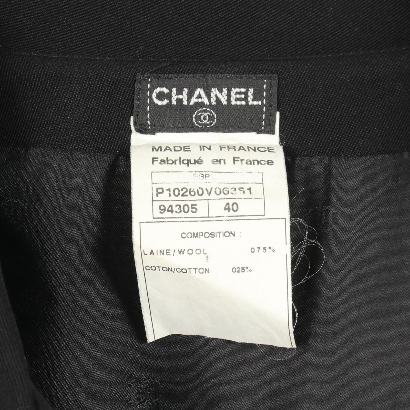 Chanel Chanel Chanel Logo Button Wool Coat Textile Outerwear P10260V06351 DUTY FREE for USA Size ONE SIZE - 3 Thumbnail