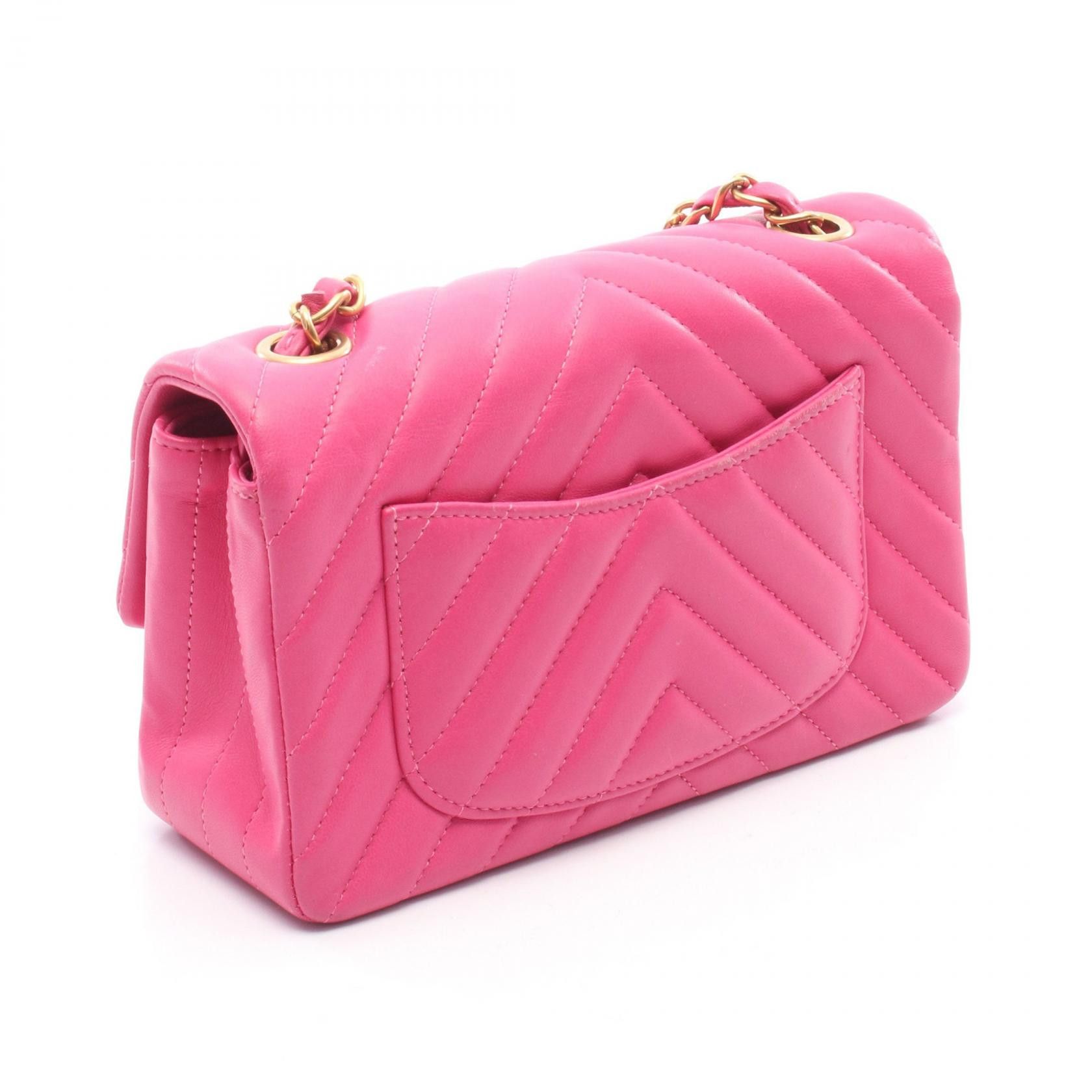 Chanel Chanel Chanel Chevron V Stitch Leather Shoulder Bag Leather Shoulder Bag A69900 DUTY FREE for USA Size ONE SIZE - 2 Thumbnail