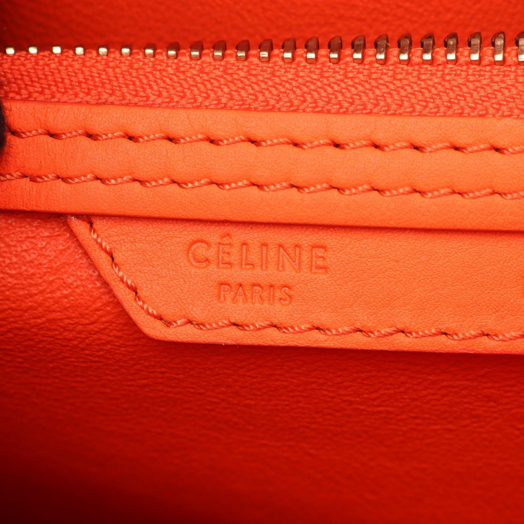 Celine Celine CELINE Luggage Mini Shopper Leather Handbag Leather Handbag DUTY FREE for USA Size ONE SIZE - 4 Thumbnail