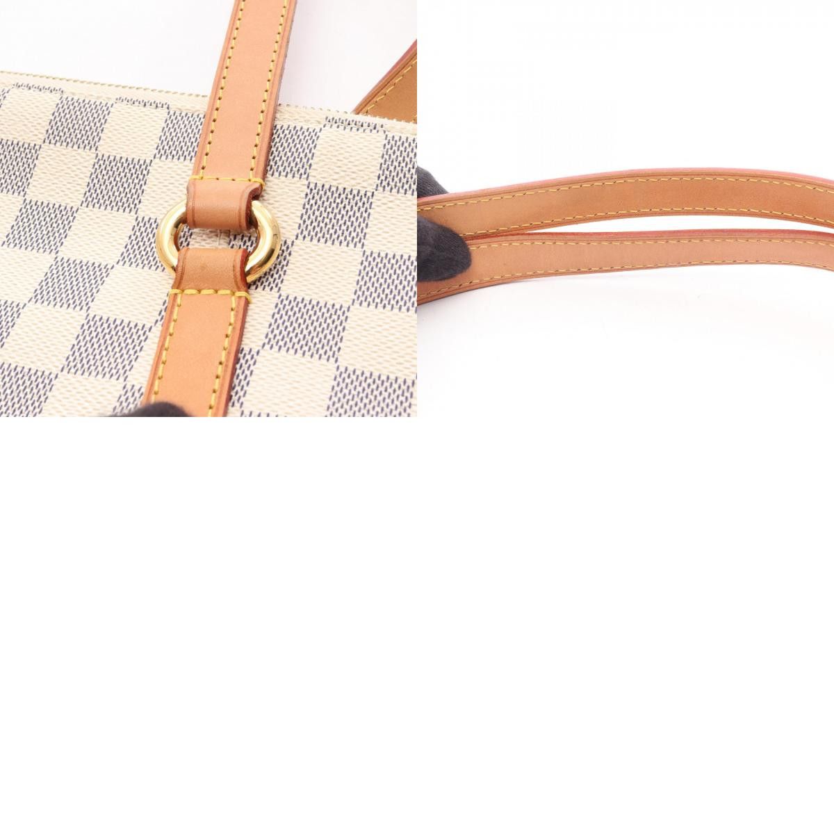Louis Vuitton Louis Vuitton Louis Vuitton Totally Damier Azur Coated Canvas Tote Bag Textile Tote Bag N51262 DUTY FREE for USA Size ONE SIZE - 10 Thumbnail