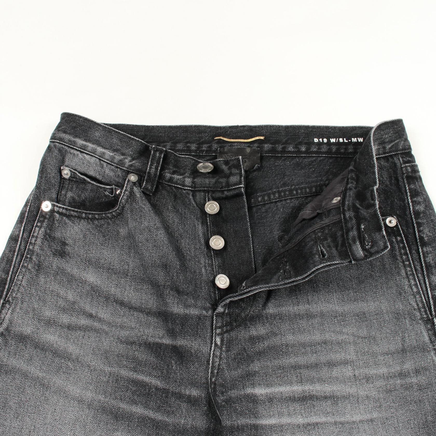 Yves Saint Laurent Yves Saint Laurent Saint Laurent Paris Cotton Denim Pants Textile Jeans 480678 DUTY FREE for USA Size ONE SIZE - 4 Thumbnail