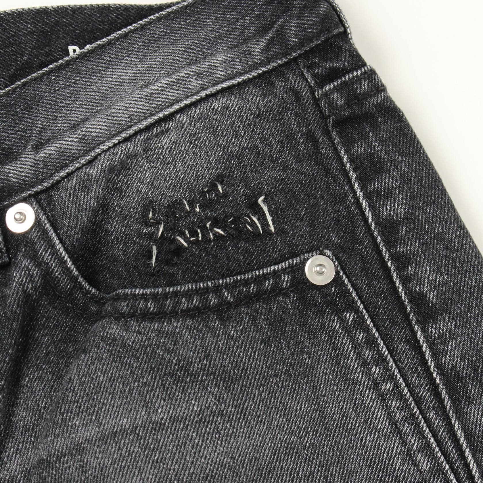 Yves Saint Laurent Yves Saint Laurent Saint Laurent Paris Cotton Denim Pants Textile Jeans 480678 DUTY FREE for USA Size ONE SIZE - 6 Thumbnail