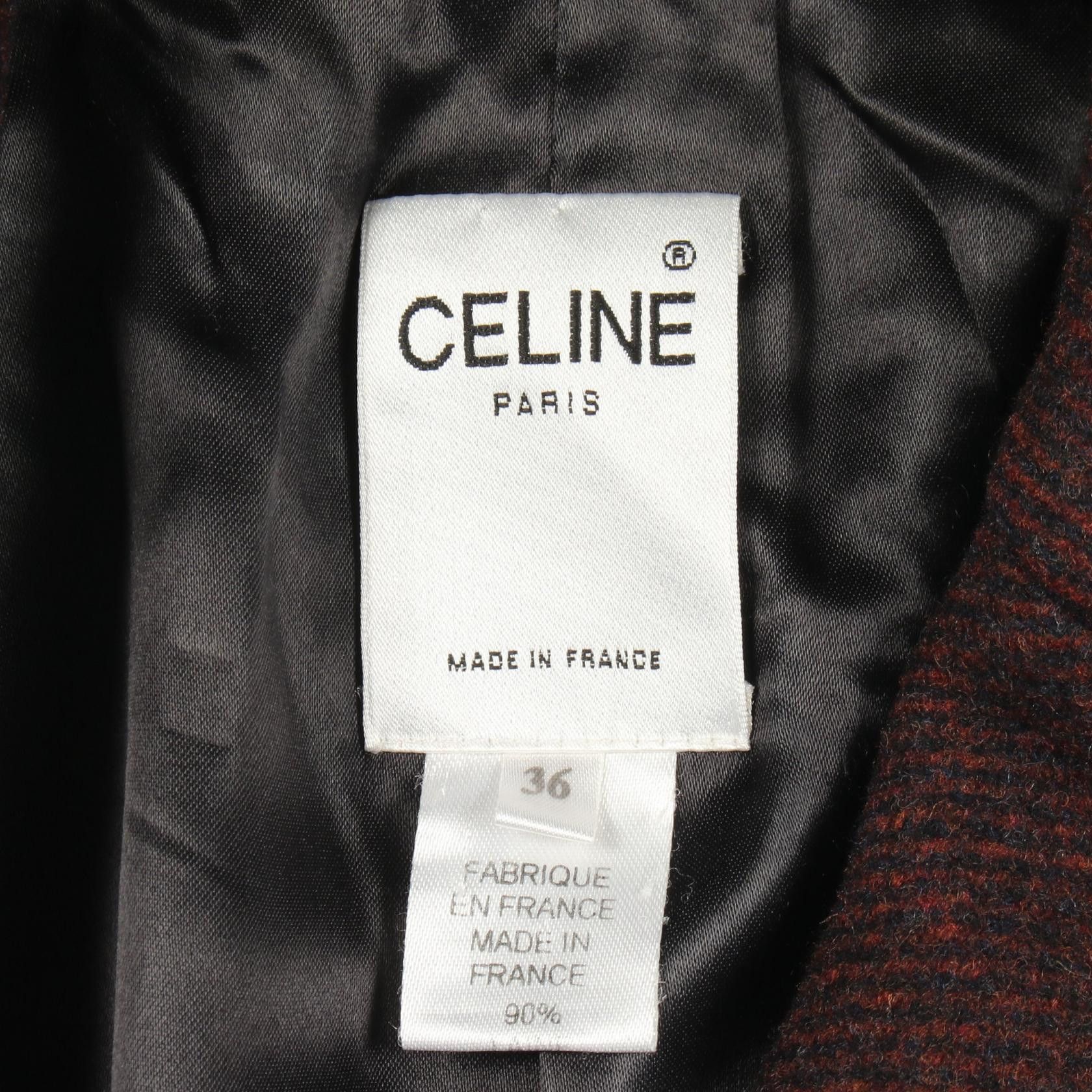 Celine Celine Celine Wool Coat Textile Outerwear DUTY FREE for USA Size ONE SIZE - 3 Thumbnail