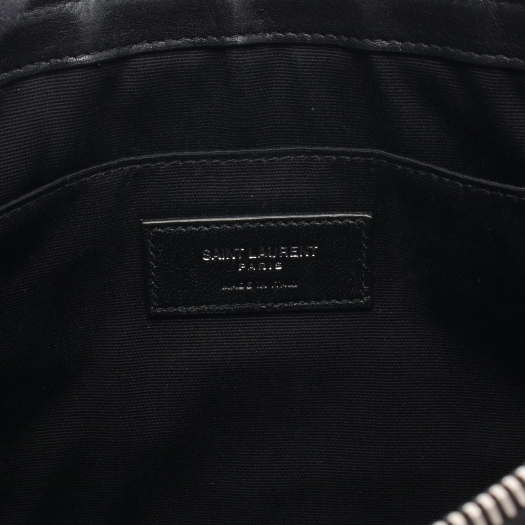 Yves Saint Laurent Yves Saint Laurent Yves Saint Laurent Rive Gauche Canvas Leather Clutch Bag Leather Clutch Bag 581369 DUTY FREE for USA Size ONE SIZE - 4 Thumbnail