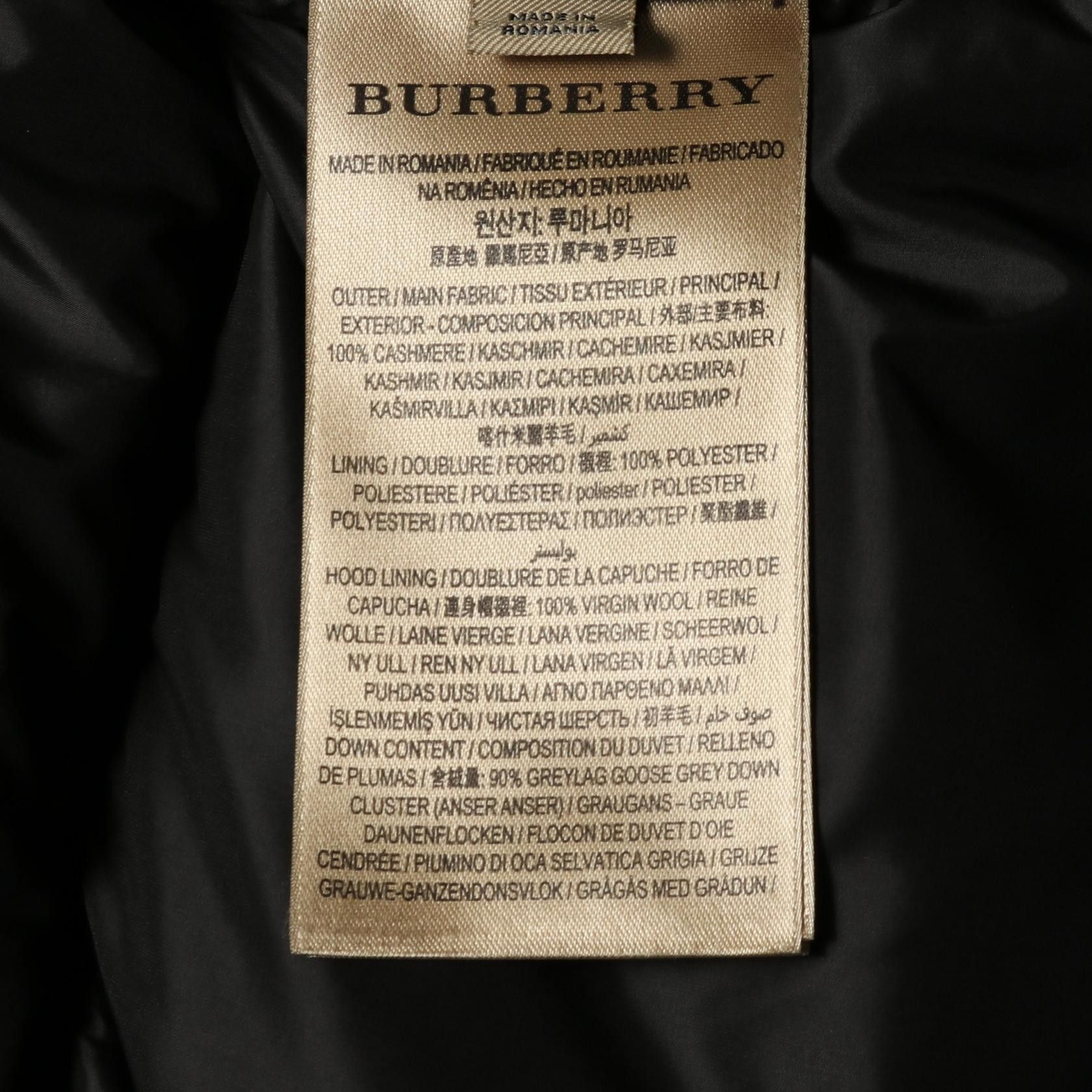 Burberry Burberry Burberry Cashmere Down Jacket Textile Outerwear 4033531 DUTY FREE for USA Size ONE SIZE - 5 Thumbnail