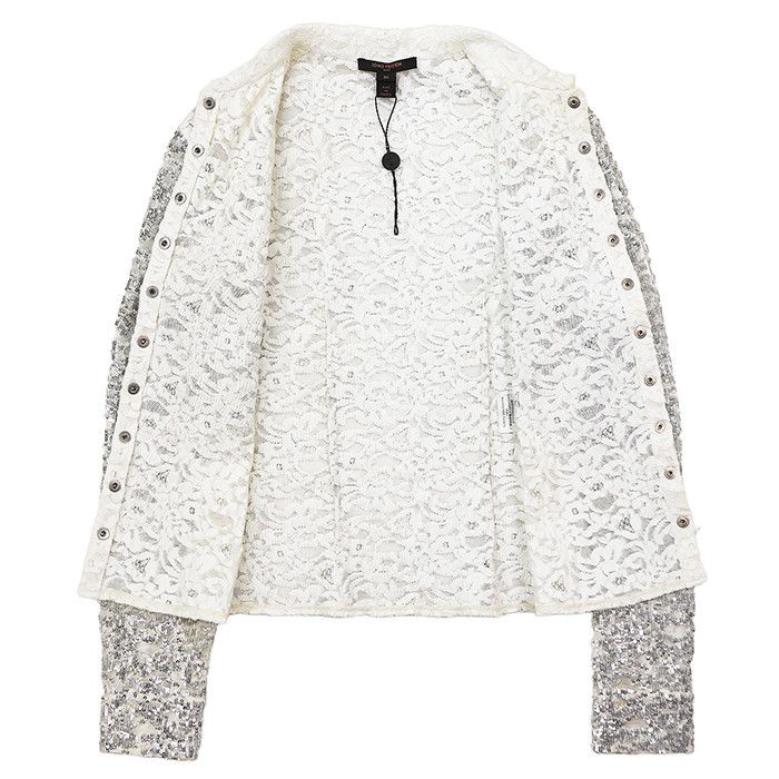 Louis Vuitton Louis Vuitton Louis Vuitton Lace Embroidered Sequin Shirt Textile Tops 2019AW DUTY FREE for USA Size ONE SIZE - 4 Thumbnail