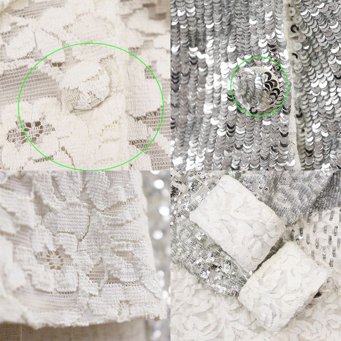 Louis Vuitton Louis Vuitton Louis Vuitton Lace Embroidered Sequin Shirt Textile Tops 2019AW DUTY FREE for USA Size ONE SIZE - 6 Thumbnail