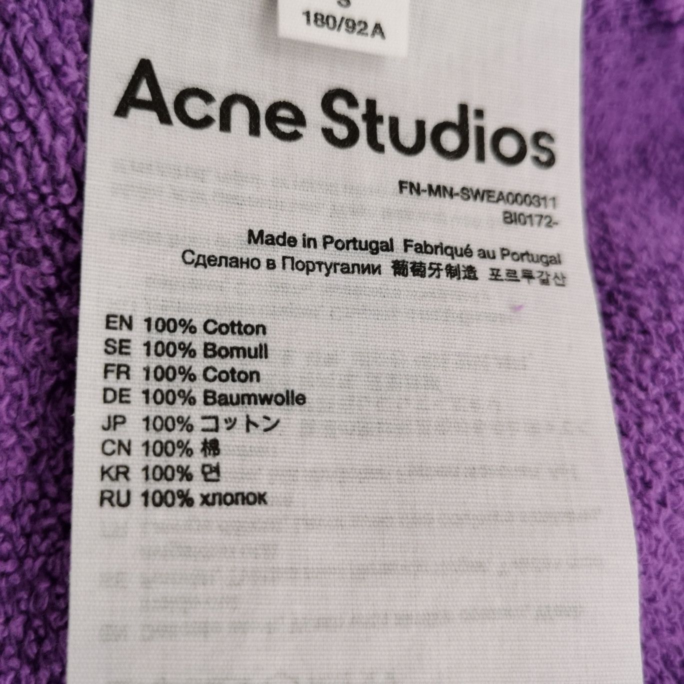 Acne Studios Acne Studios Men s Sweatshirts Hoodies Size US S / EU 44-46 / 1 - 6 Thumbnail