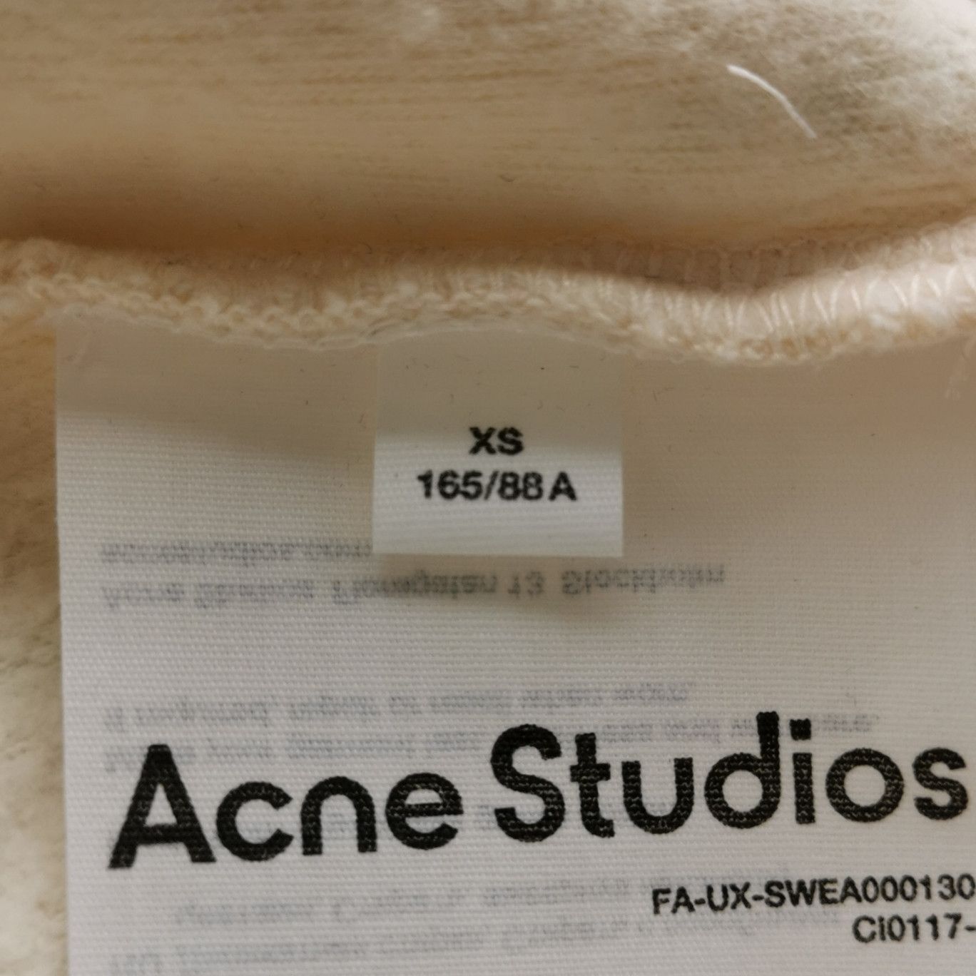 Acne Studios Acne Studios Men xs Sweatshirts Hoodies Size US XS / EU 42 / 0 - 5 Thumbnail