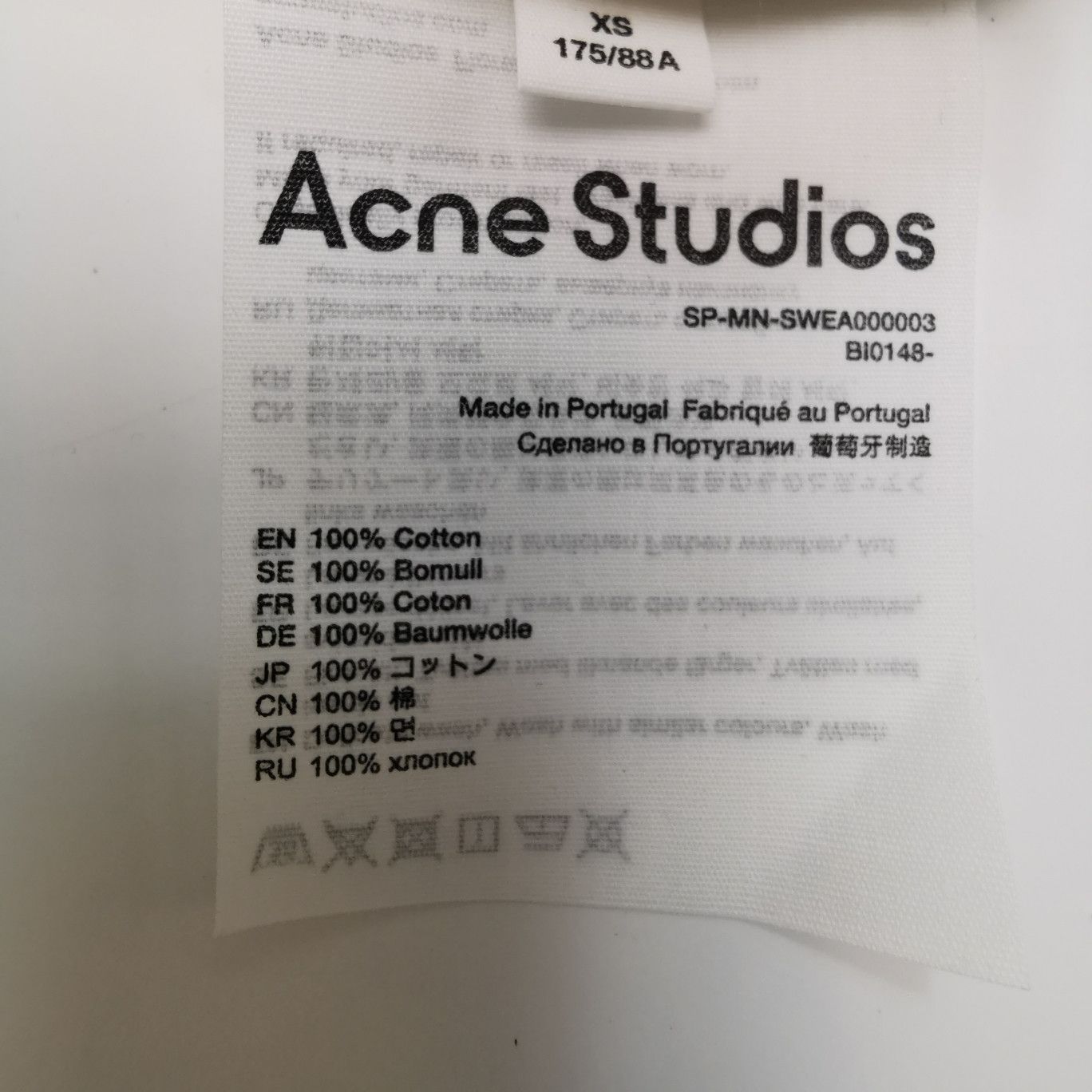 Acne Studios Acne Studios Men xs Sweatshirts Hoodies Size US XS / EU 42 / 0 - 7 Thumbnail