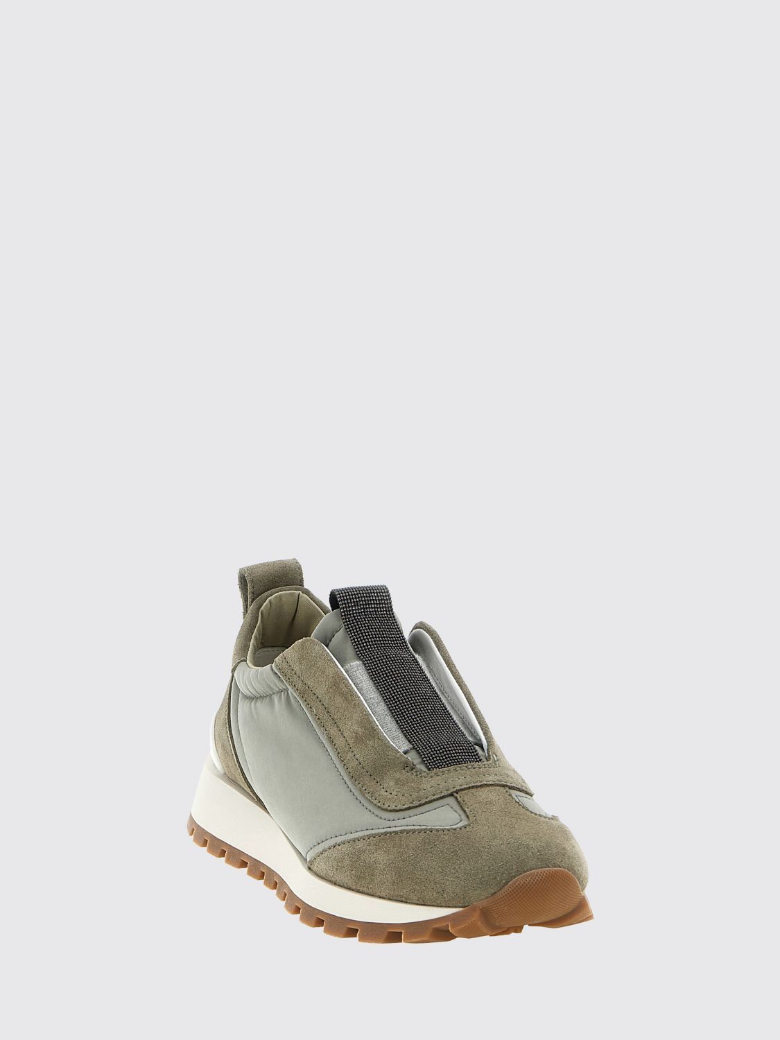 Brunello Cucinelli Brunello Cucinelli Sneakers Woman Kaki Size US 6.5 / IT 36.5 - 2 Thumbnail