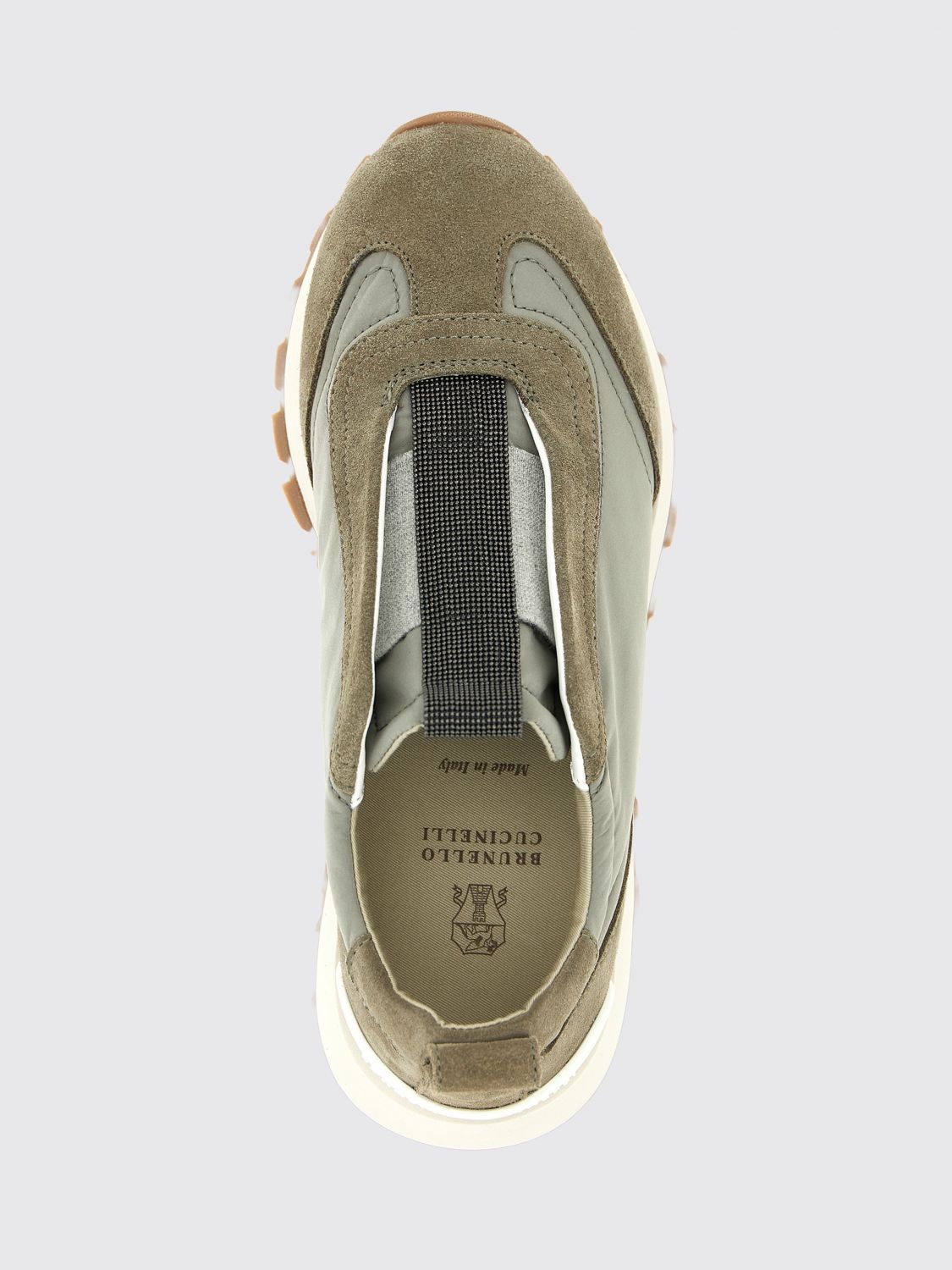 Brunello Cucinelli Brunello Cucinelli Sneakers Woman Kaki Size US 10 / IT 40 - 4 Thumbnail