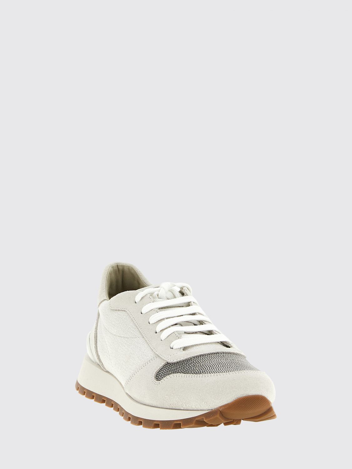 Brunello Cucinelli Brunello Cucinelli Sneakers Woman Silver Size US 7 / IT 37 - 2 Thumbnail