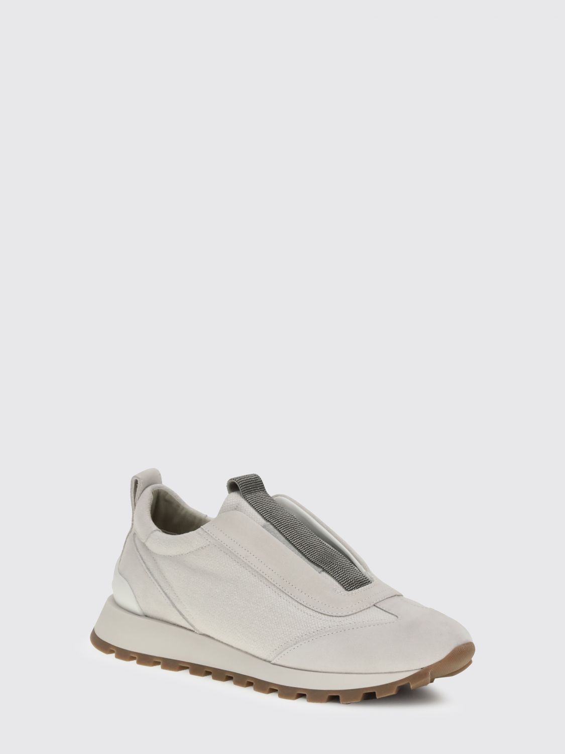 Brunello Cucinelli Brunello Cucinelli Sneakers Woman Silver Size US 10 / IT 40 - 2 Thumbnail