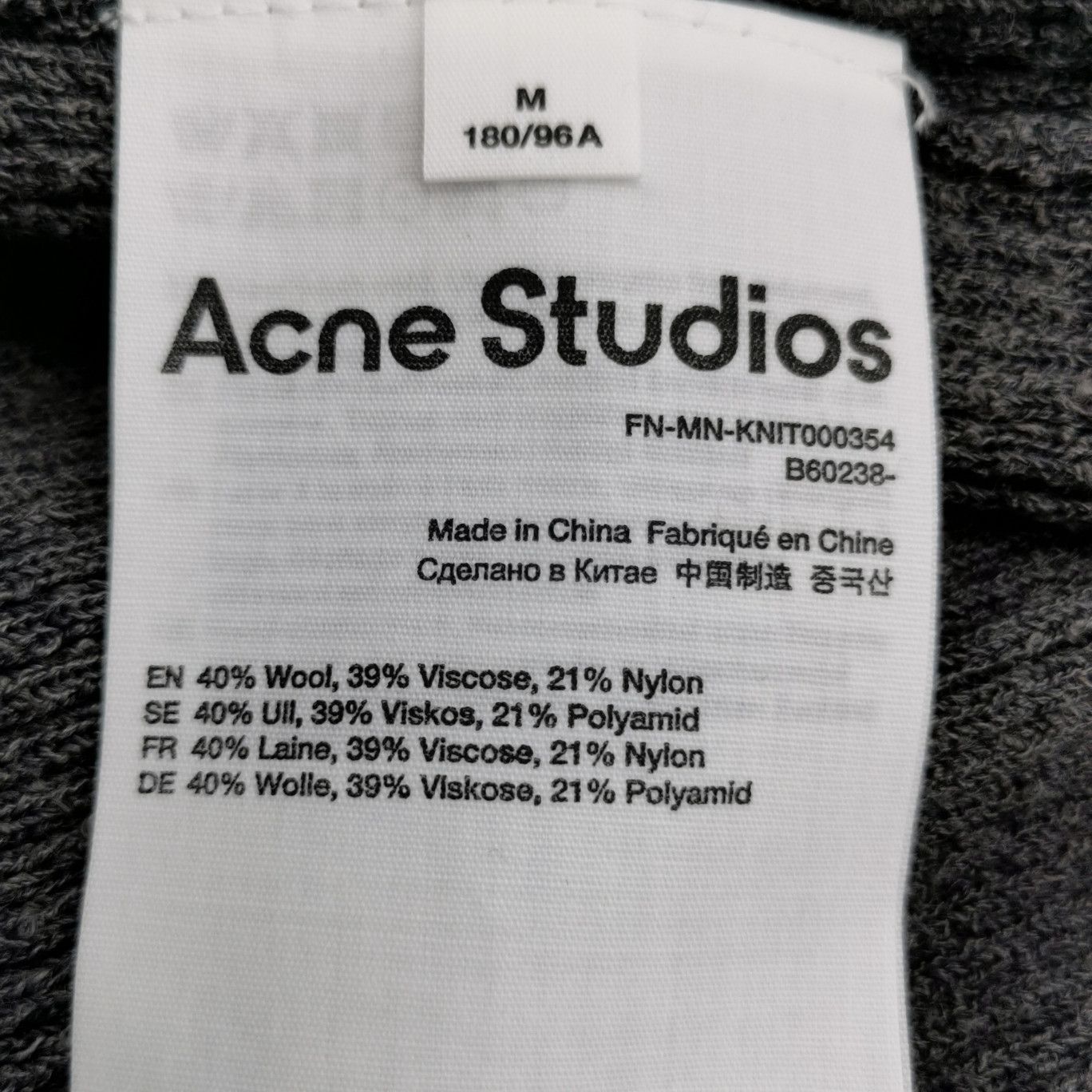 Acne Studios Acne Studios Men m Sweaters Knitwear Size US M / EU 48-50 / 2 - 6 Thumbnail