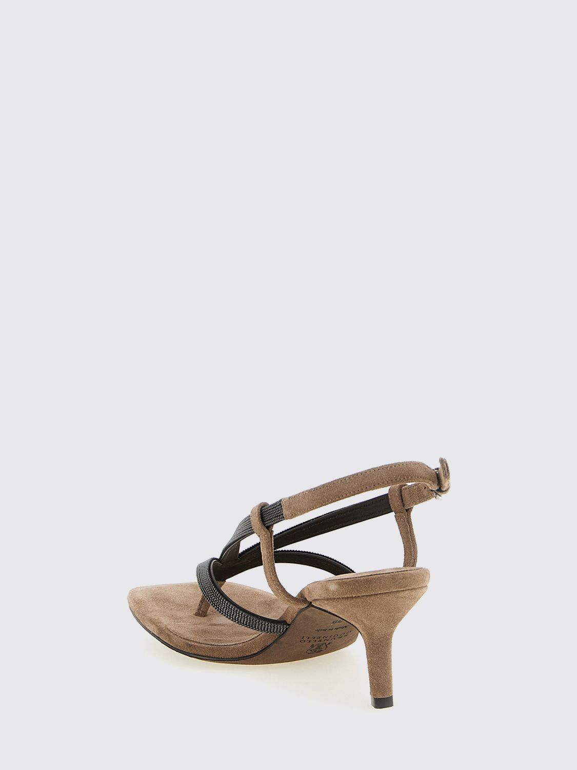 Brunello Cucinelli Brunello Cucinelli Heeled Sandal Woman Beige Size US 8 / IT 38 - 3 Thumbnail