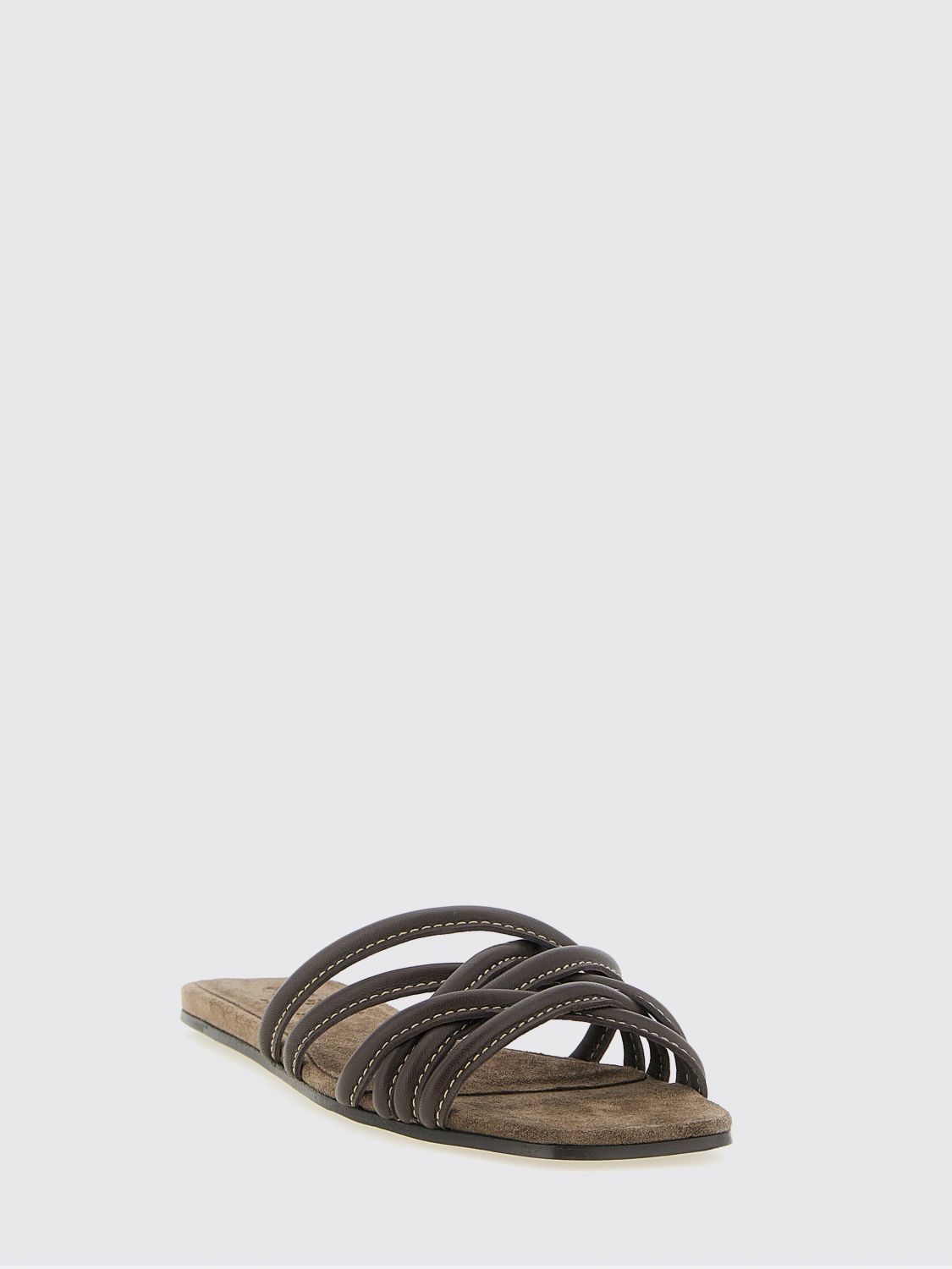 Brunello Cucinelli Brunello Cucinelli Heeled Sandal Woman Brown Size US 8.5 / IT 38.5 - 2 Thumbnail