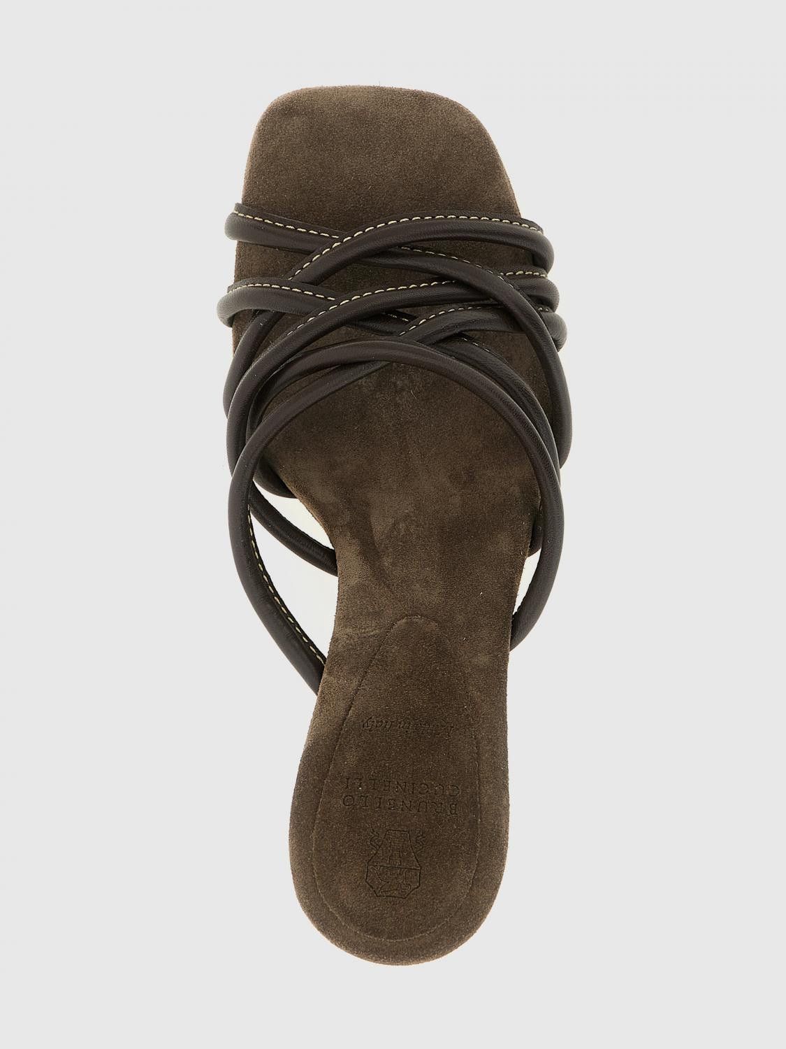 Brunello Cucinelli Brunello Cucinelli Heeled Sandal Woman Brown Size US 6 / IT 36 - 4 Thumbnail