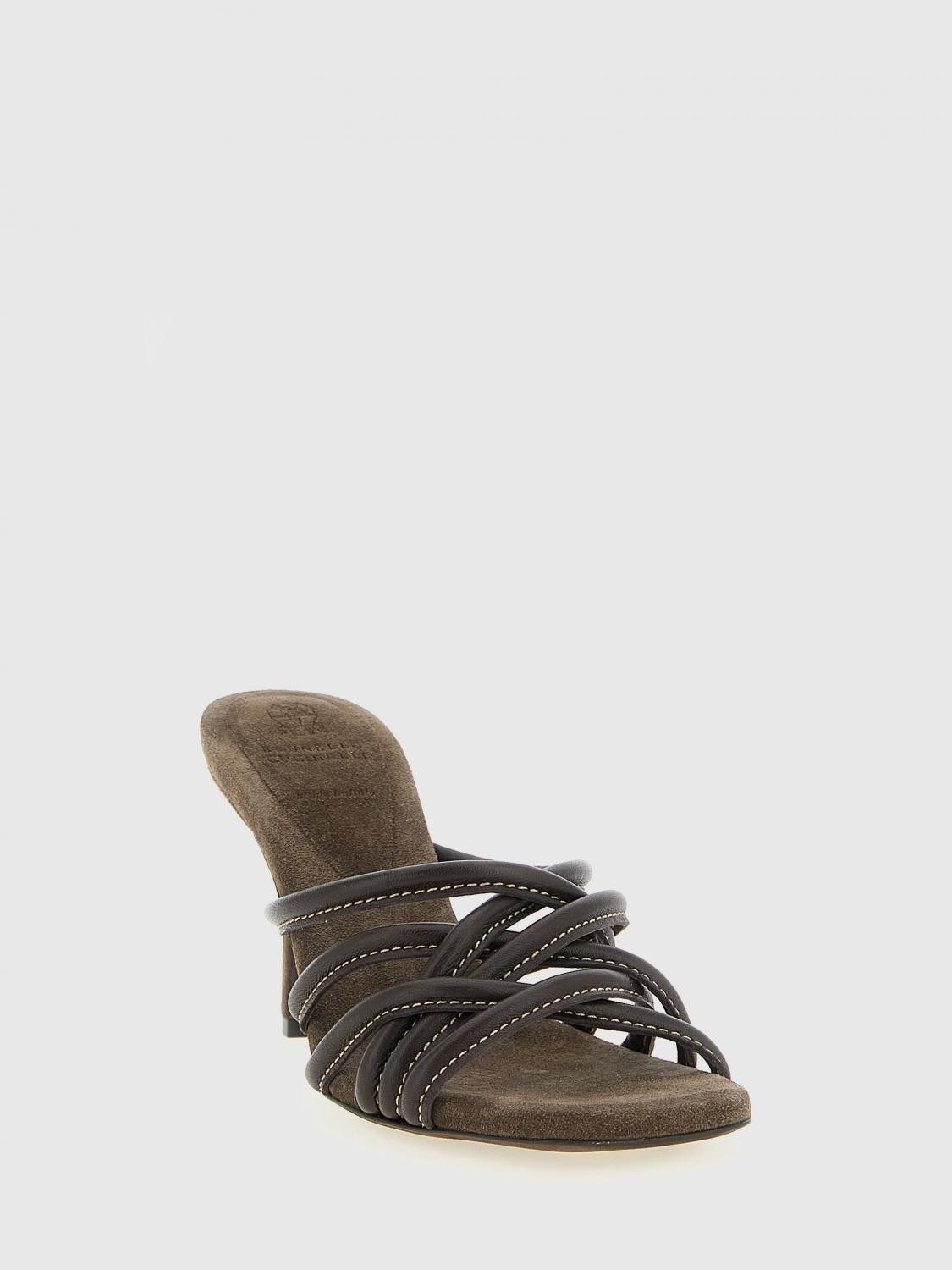 Brunello Cucinelli Brunello Cucinelli Heeled Sandal Woman Brown Size US 6 / IT 36 - 2 Thumbnail