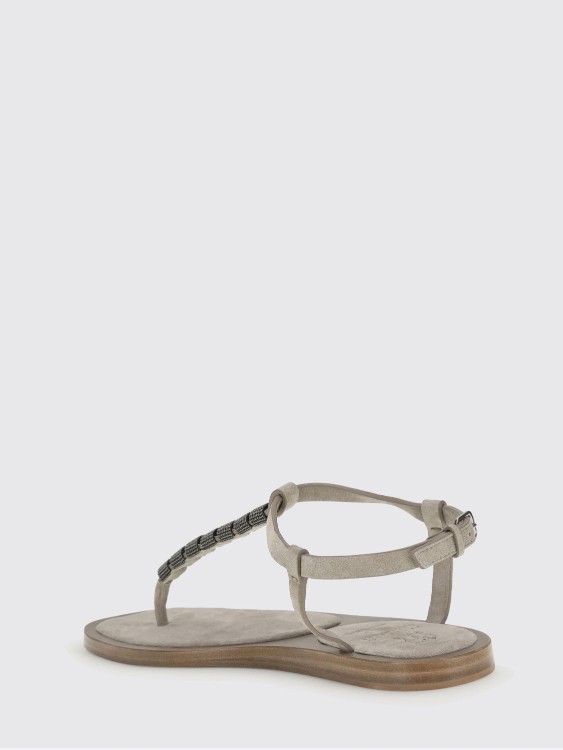 Brunello Cucinelli Brunello Cucinelli Heeled Sandal Woman Ice Size US 7 / IT 37 - 3 Thumbnail