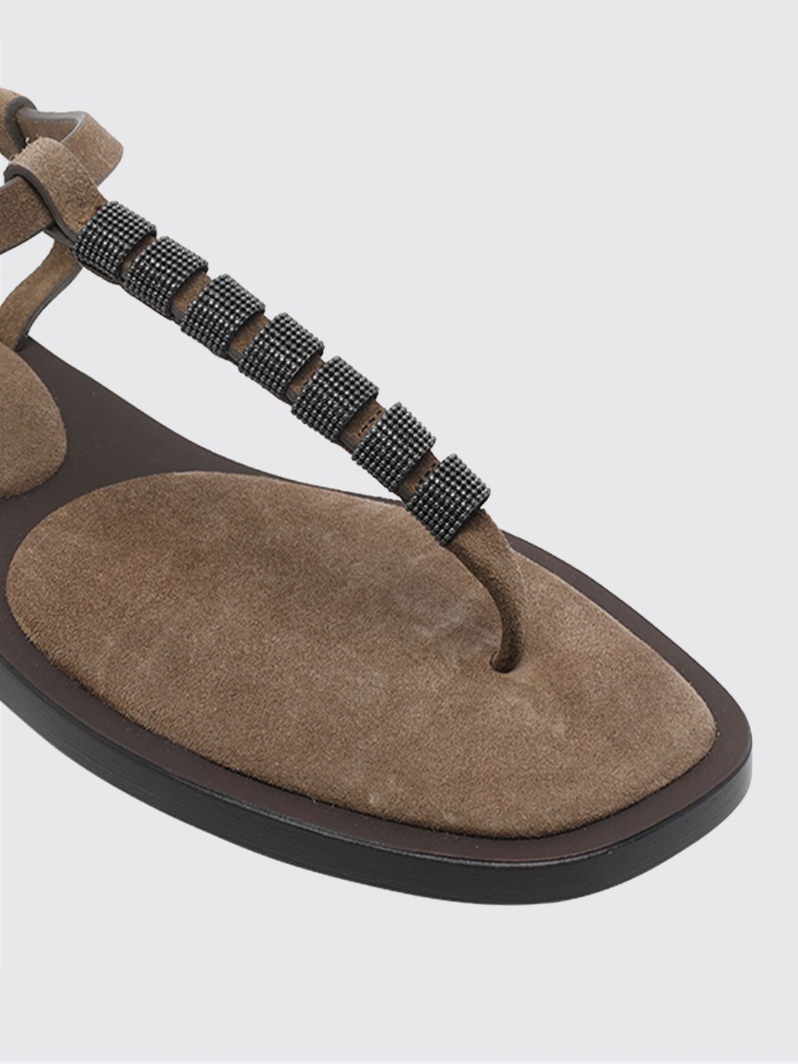 Brunello Cucinelli Brunello Cucinelli Heeled Sandal Woman Brown Size US 9 / IT 39 - 4 Thumbnail