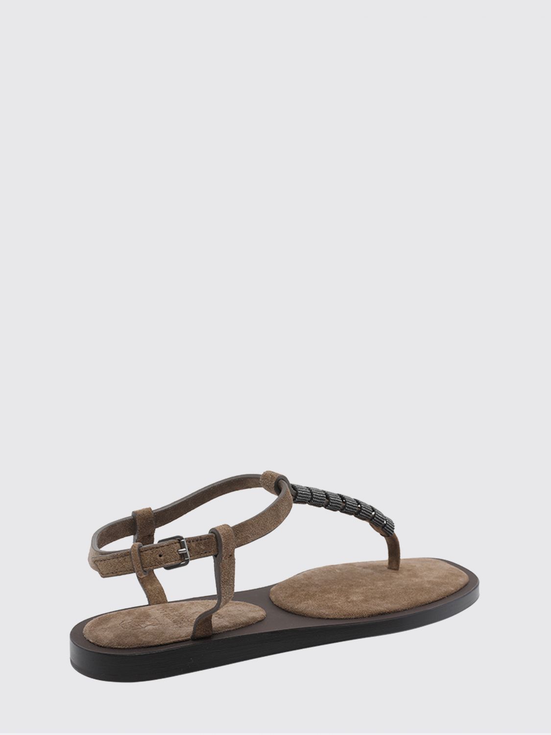Brunello Cucinelli Brunello Cucinelli Heeled Sandal Woman Brown Size US 10 / IT 40 - 3 Thumbnail