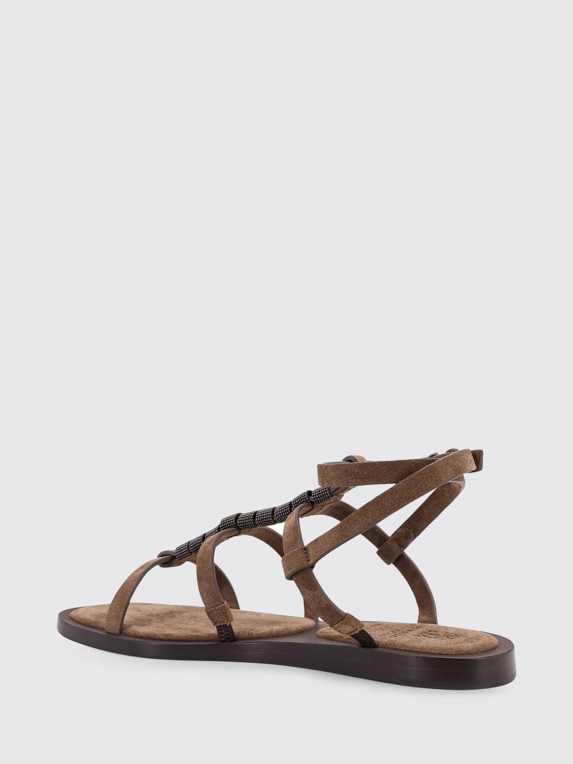 Brunello Cucinelli Brunello Cucinelli Heeled Sandal Woman Mud Size US 10 / IT 40 - 3 Thumbnail