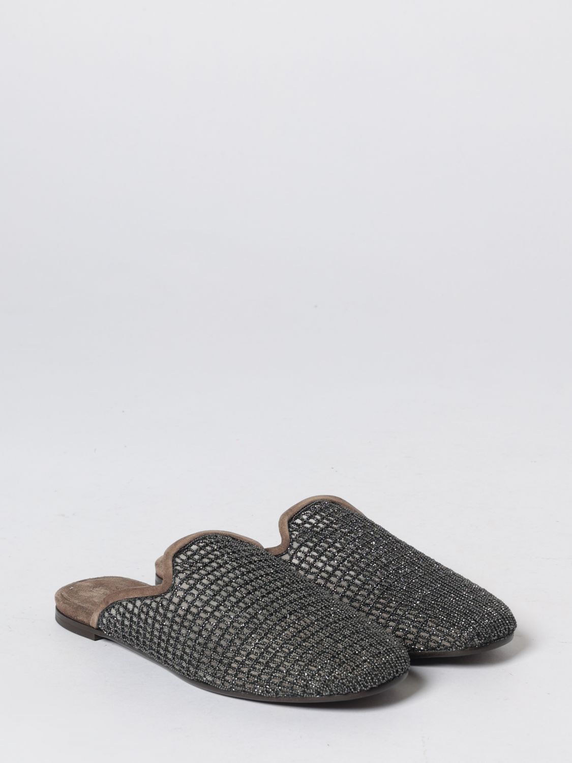 Brunello Cucinelli Brunello Cucinelli Flat Shoes Woman Brown Size US 10 / IT 40 - 2 Thumbnail