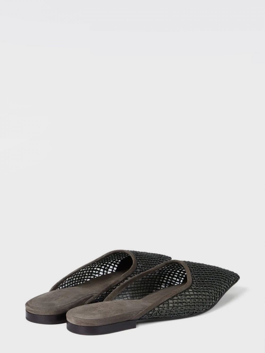 Brunello Cucinelli Brunello Cucinelli Flat Sandal Woman Grey Size US 6 / IT 36 - 3 Thumbnail