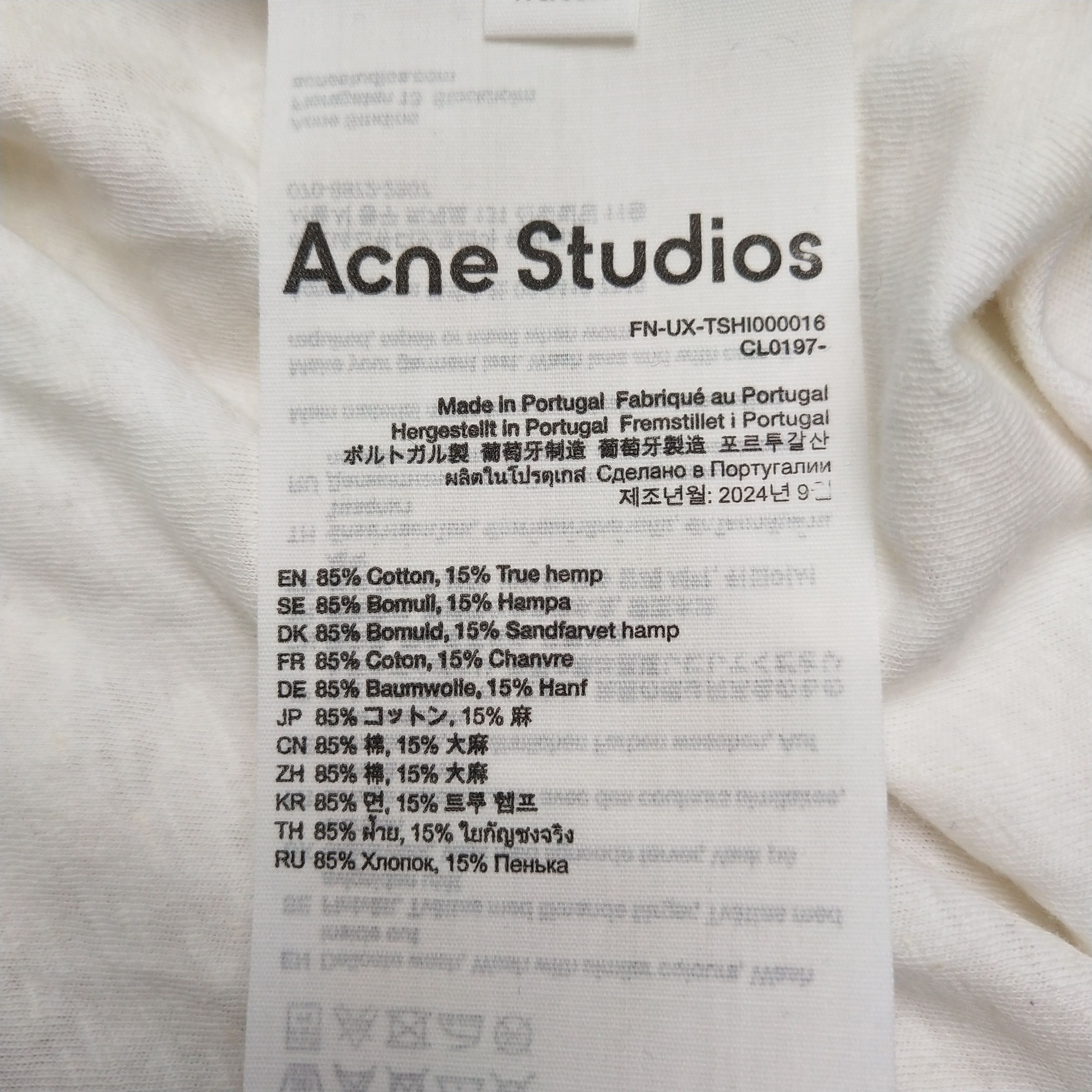 Acne Studios Acne Studios Men m Short Sleeve Shirts Size US M / EU 48-50 / 2 - 7 Thumbnail