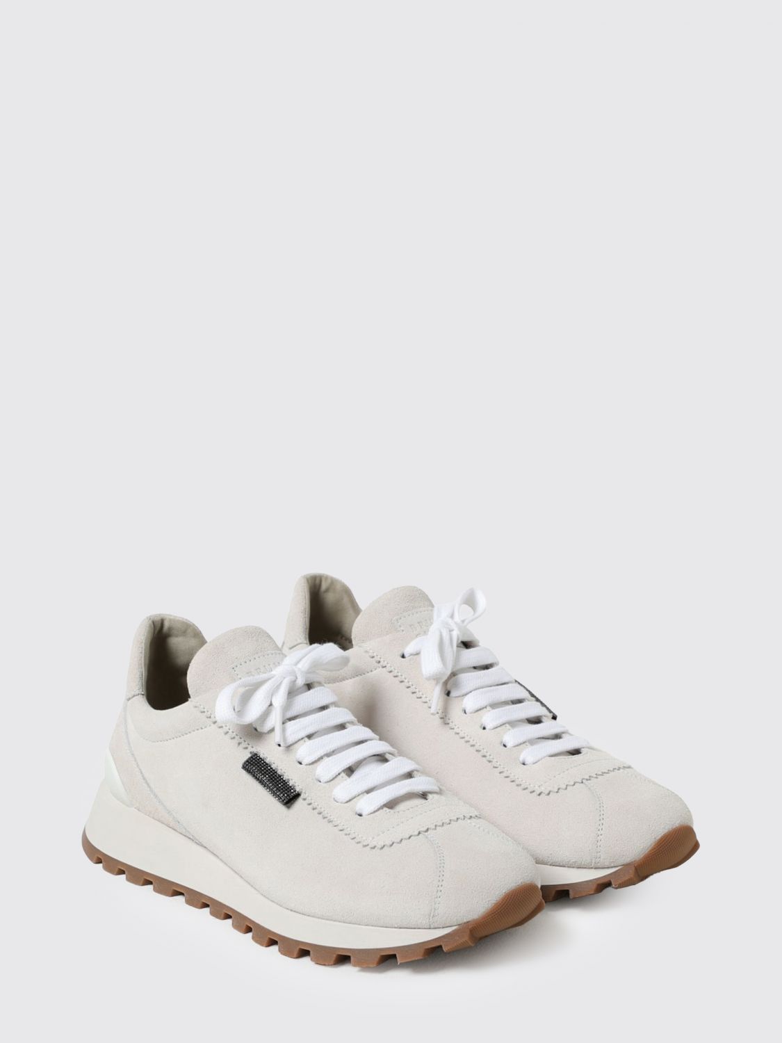 Brunello Cucinelli Brunello Cucinelli Sneakers Woman Ivory Size US 6 / IT 36 - 2 Thumbnail