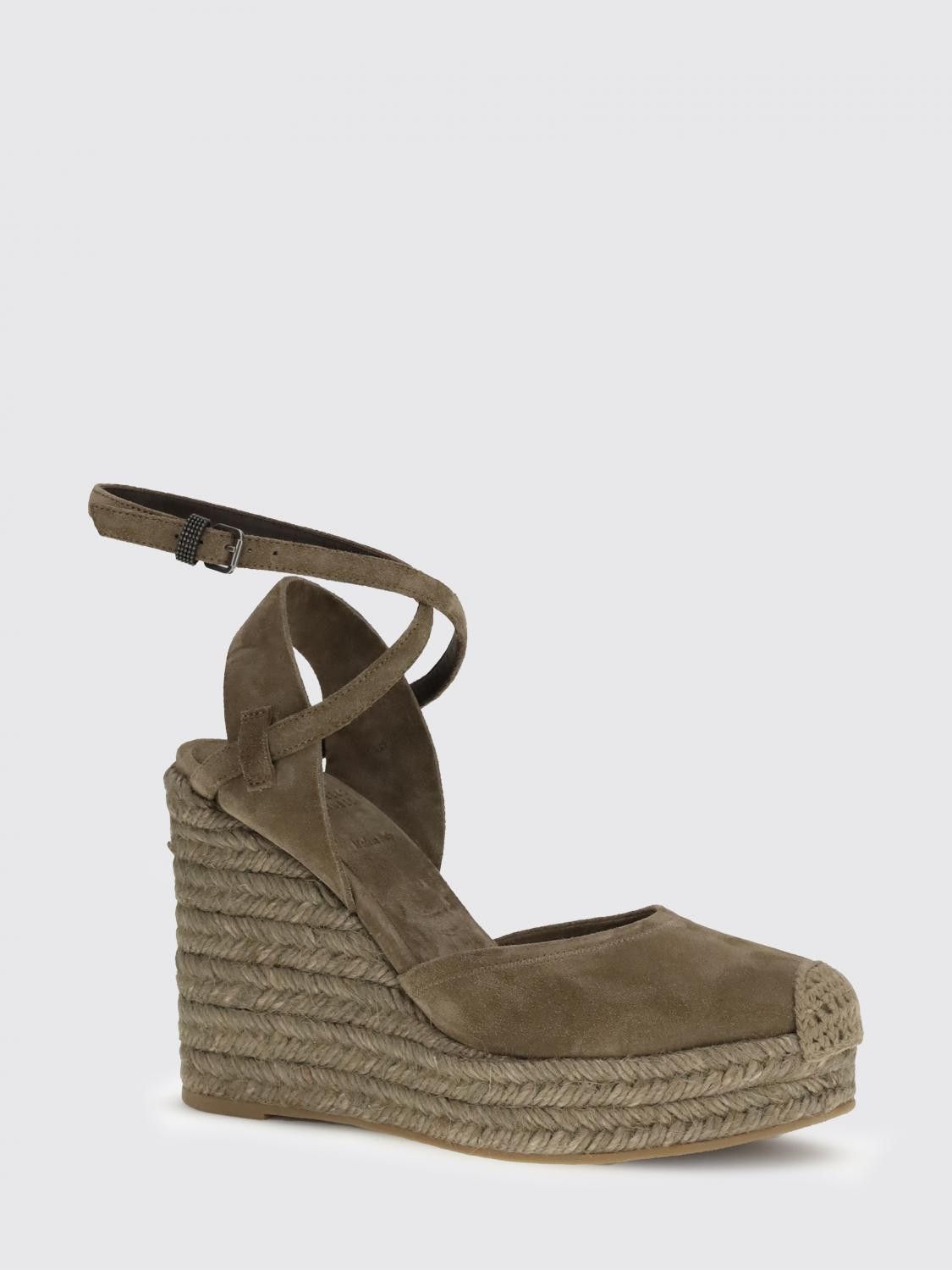 Brunello Cucinelli Brunello Cucinelli Espadrille Woman Mud Size US 11 / IT 41 - 2 Thumbnail
